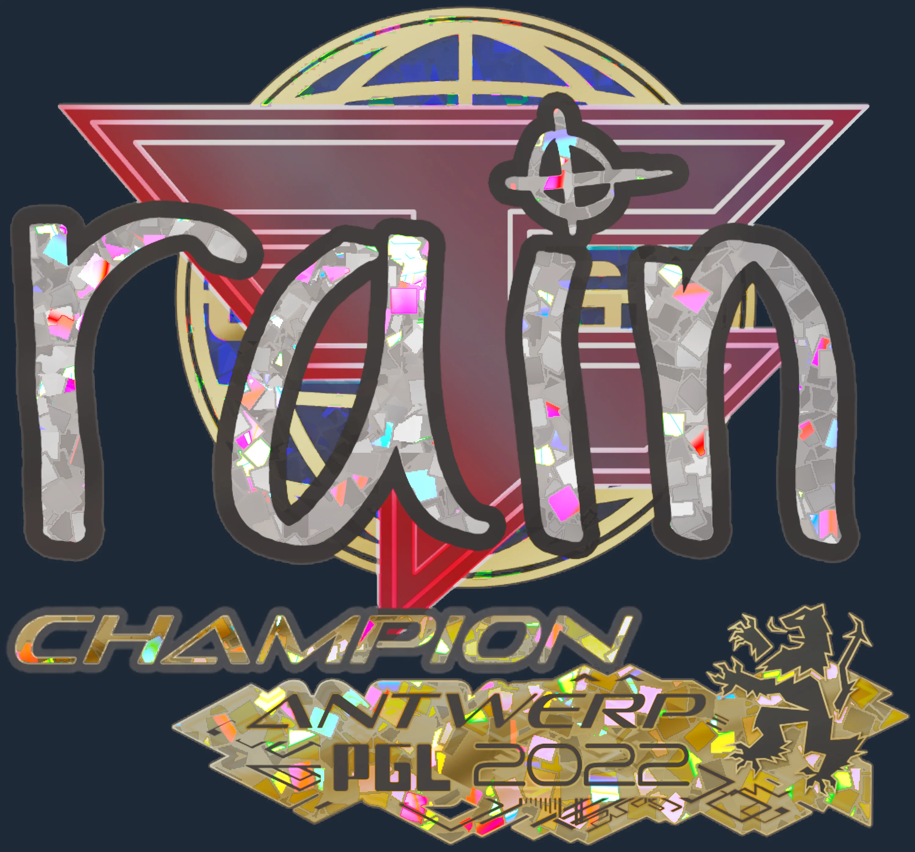 Sticker | rain (Glitter, Champion) | Antwerp 2022 Image