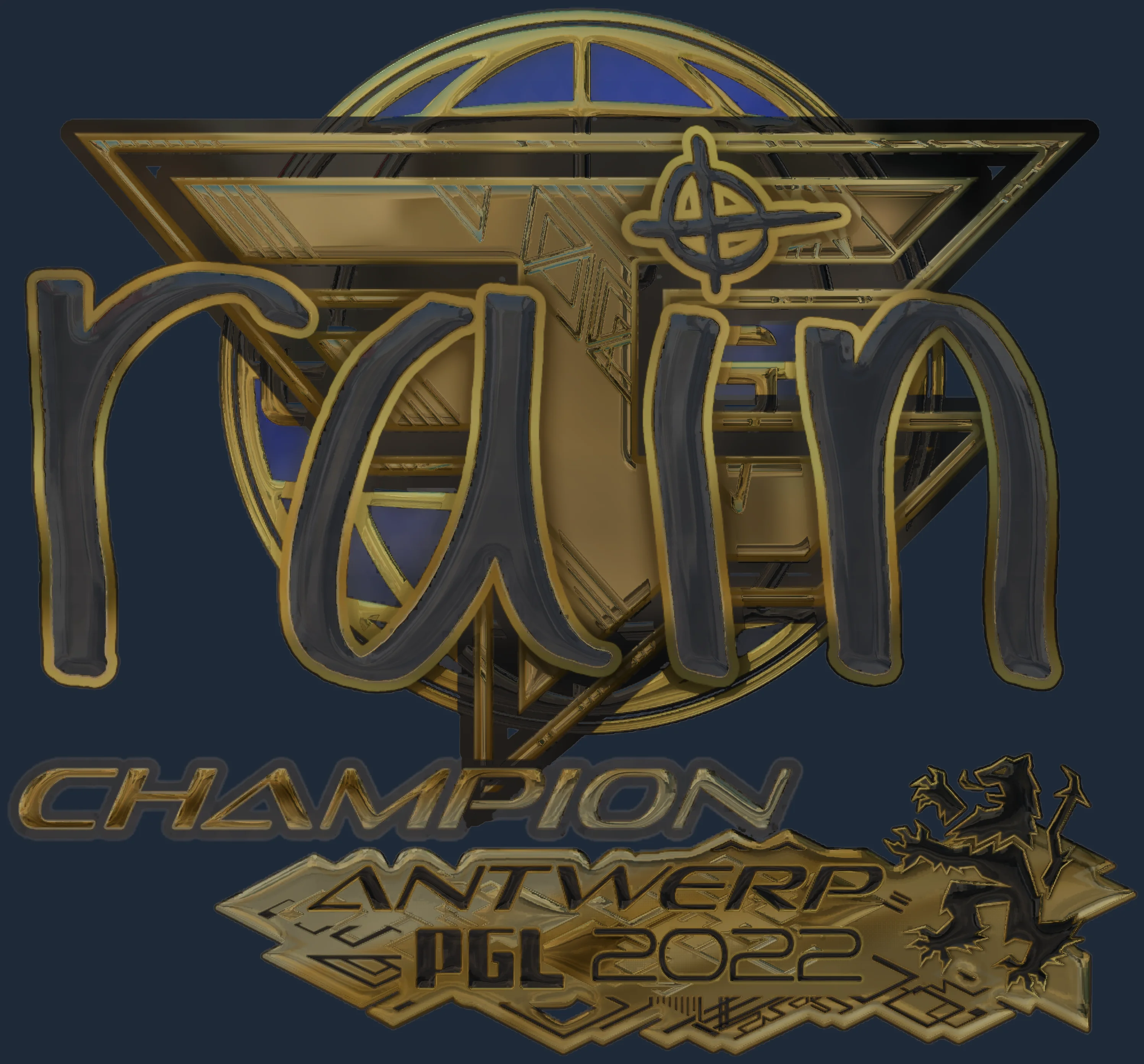 Sticker | rain (Gold, Champion) | Antwerp 2022 Image