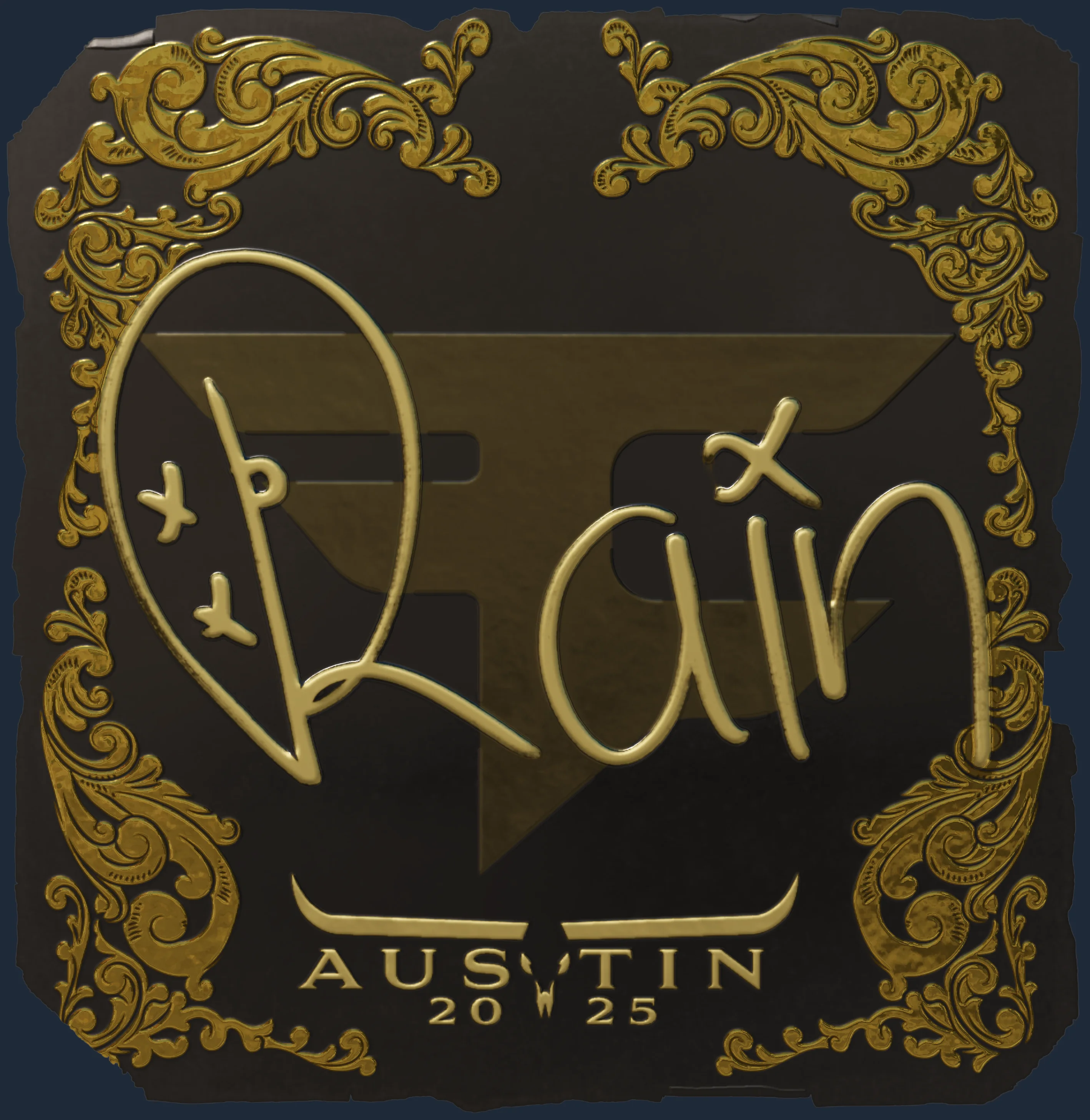Sticker | rain (Gold) | Austin 2025 Image