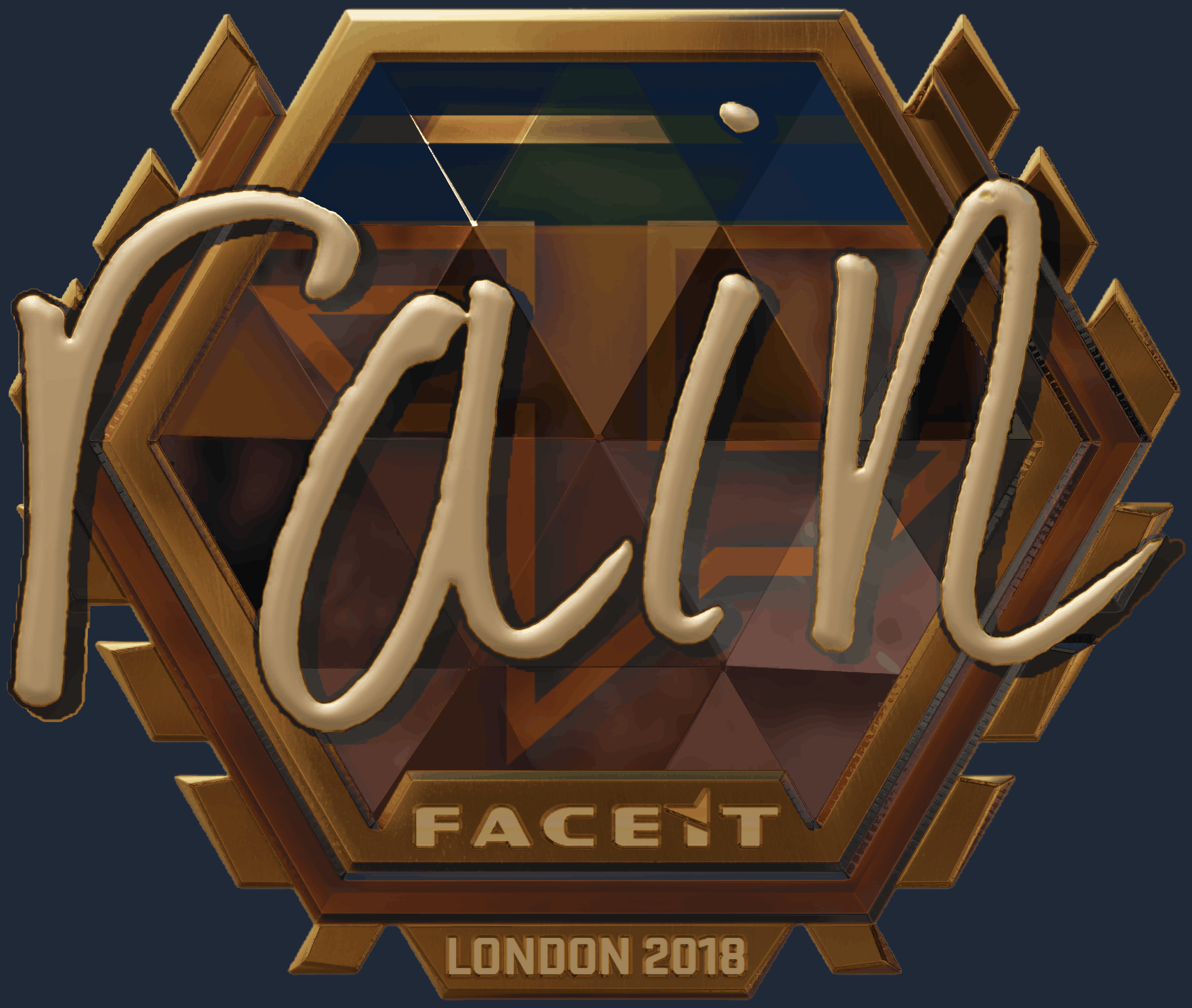 Sticker | rain (Gold) | London 2018 Image