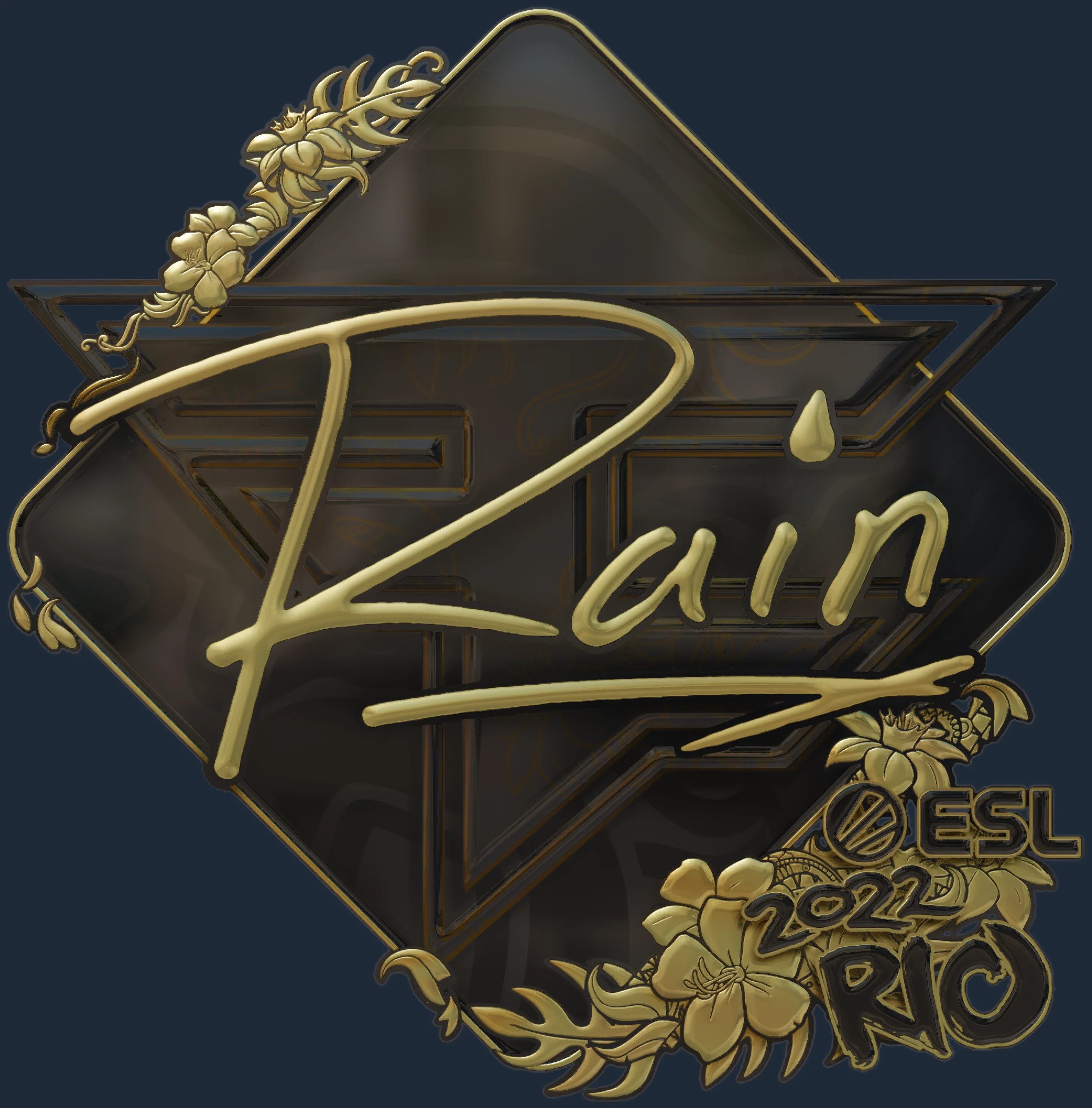 Sticker | rain (Gold) | Rio 2022 Image