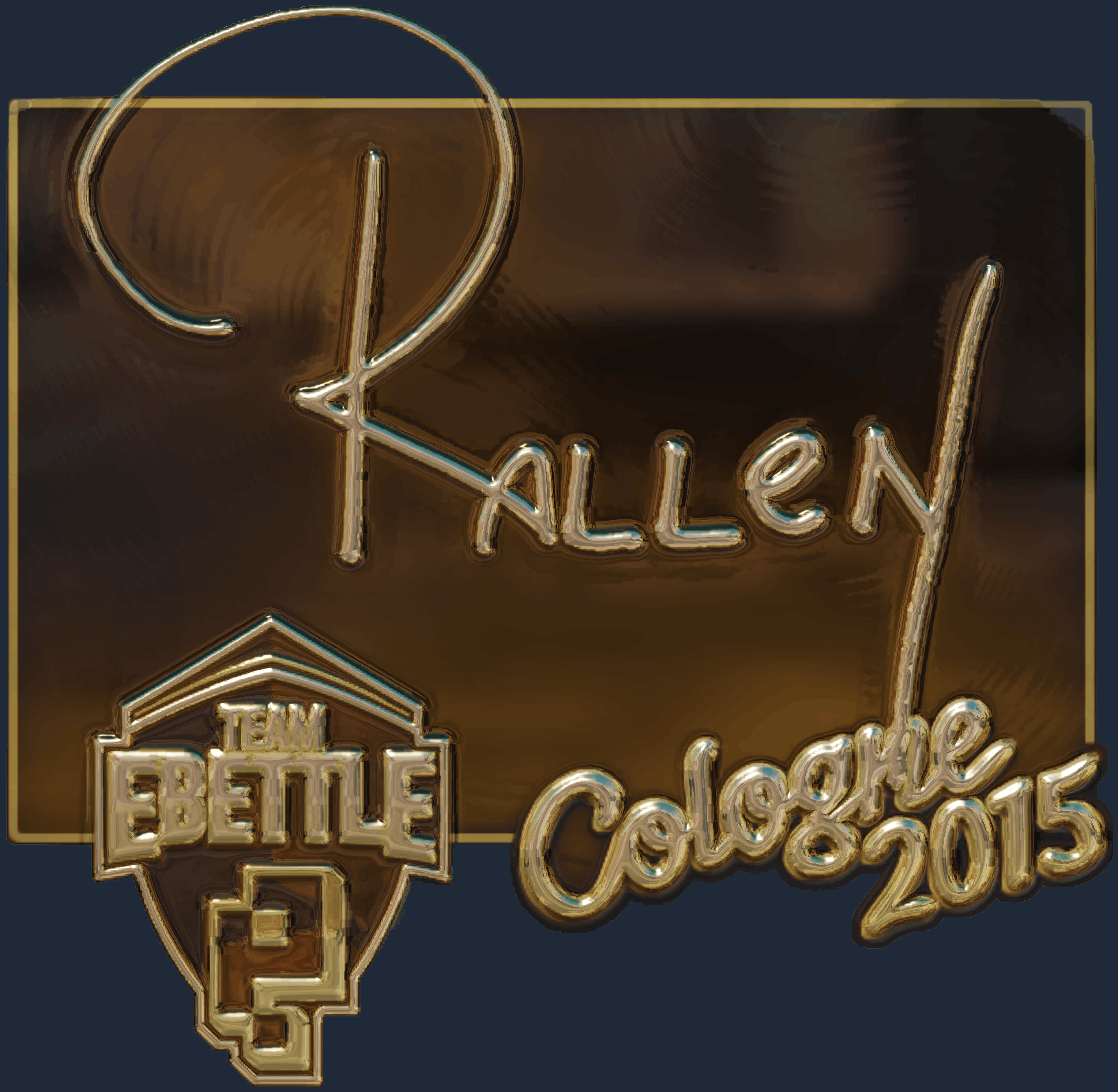 Sticker | rallen (Gold) | Cologne 2015 Image