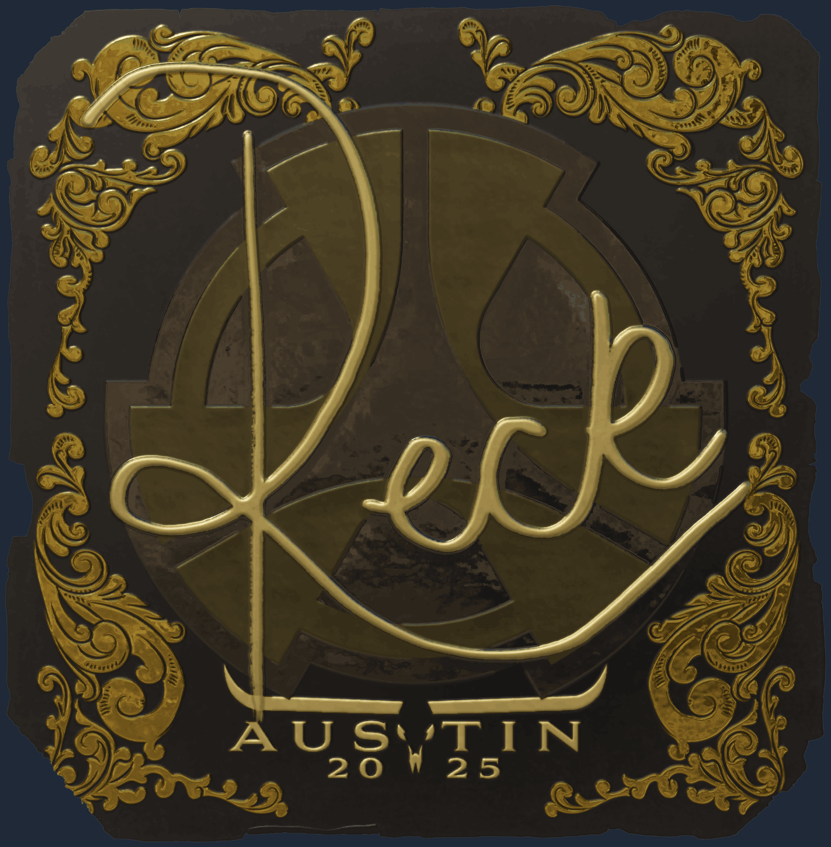 Sticker | reck (Gold) | Austin 2025 Image