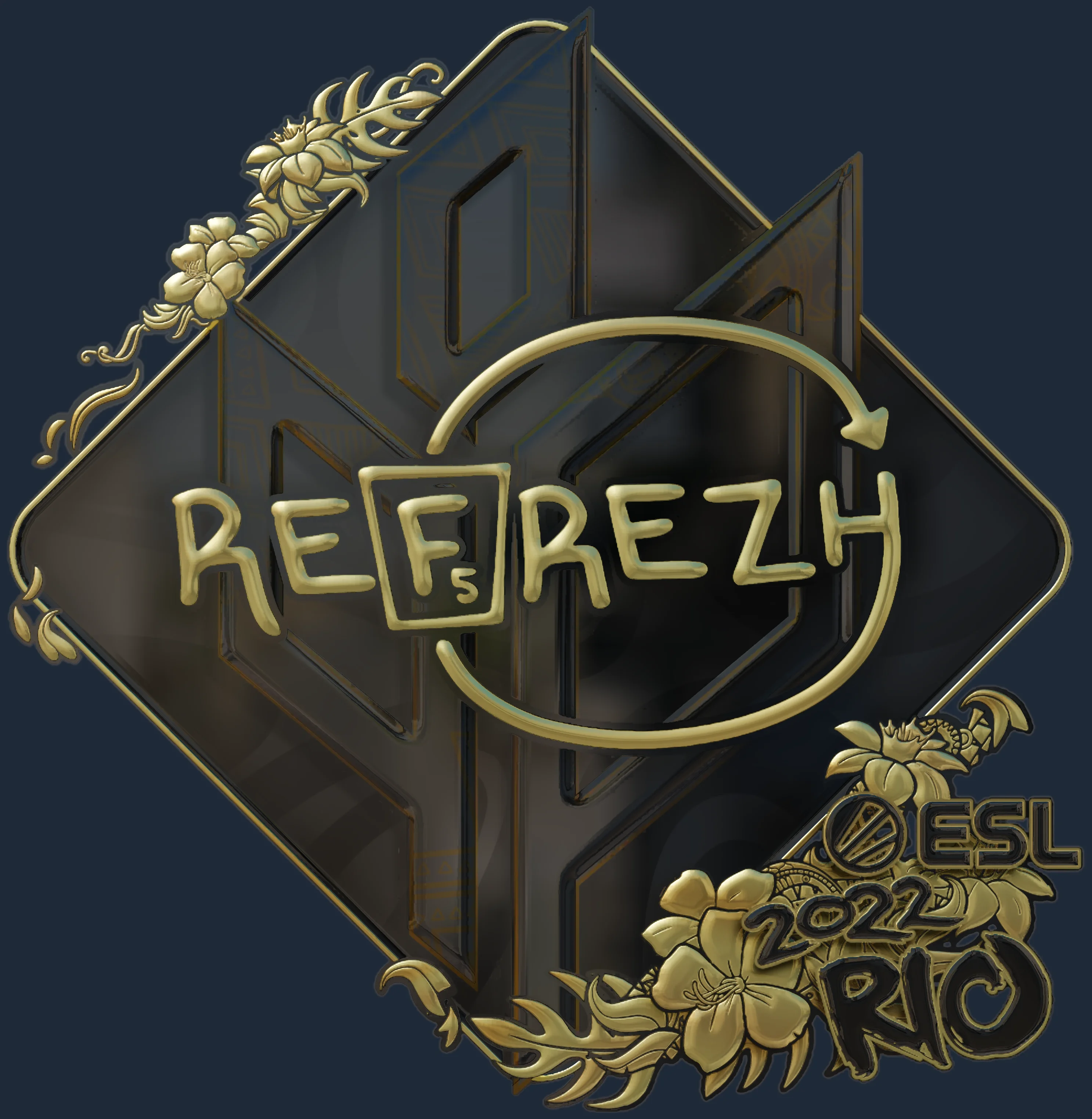 Sticker | refrezh (Gold) | Rio 2022 Image