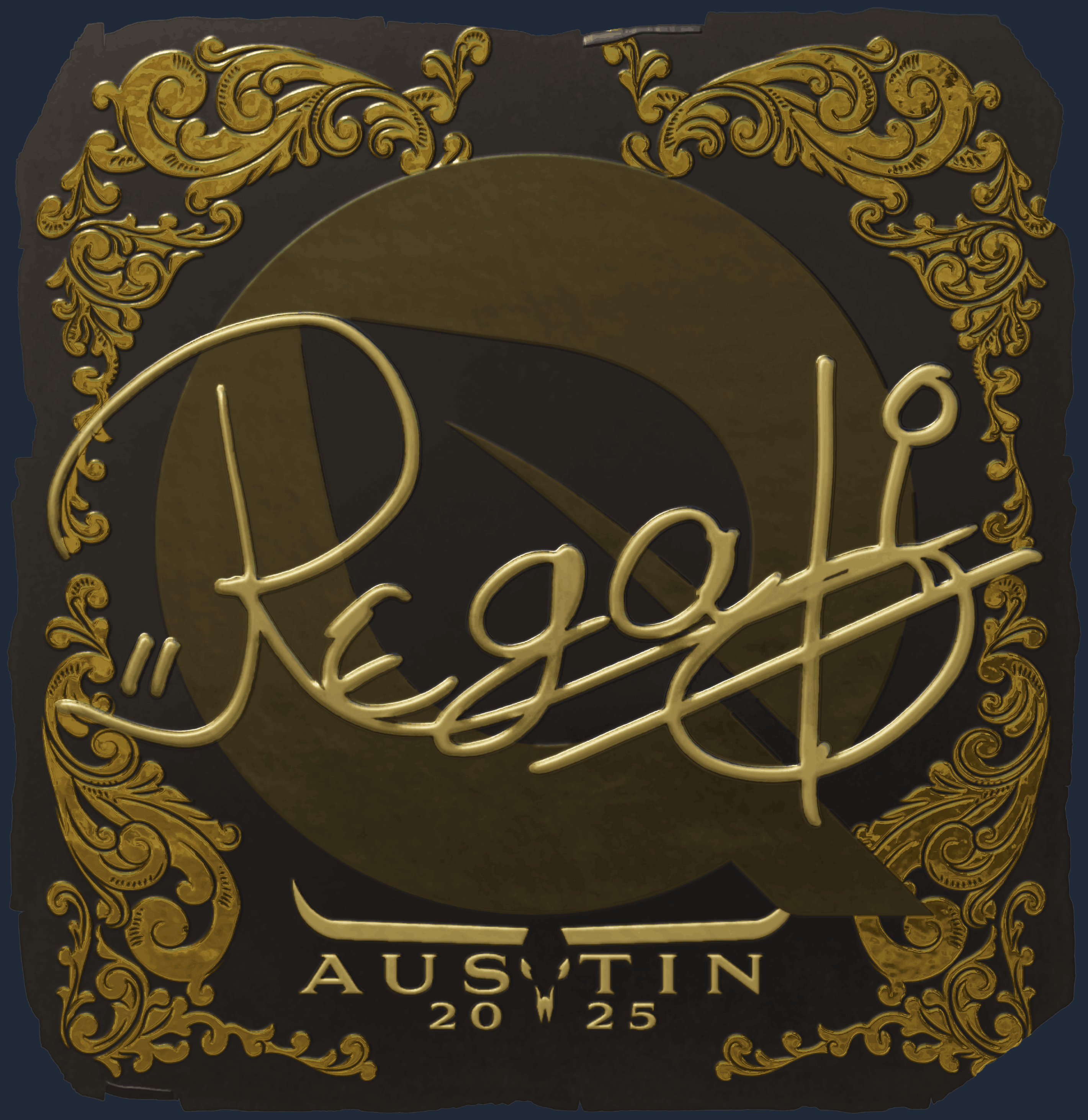 Sticker | regali (Gold) | Austin 2025 Image