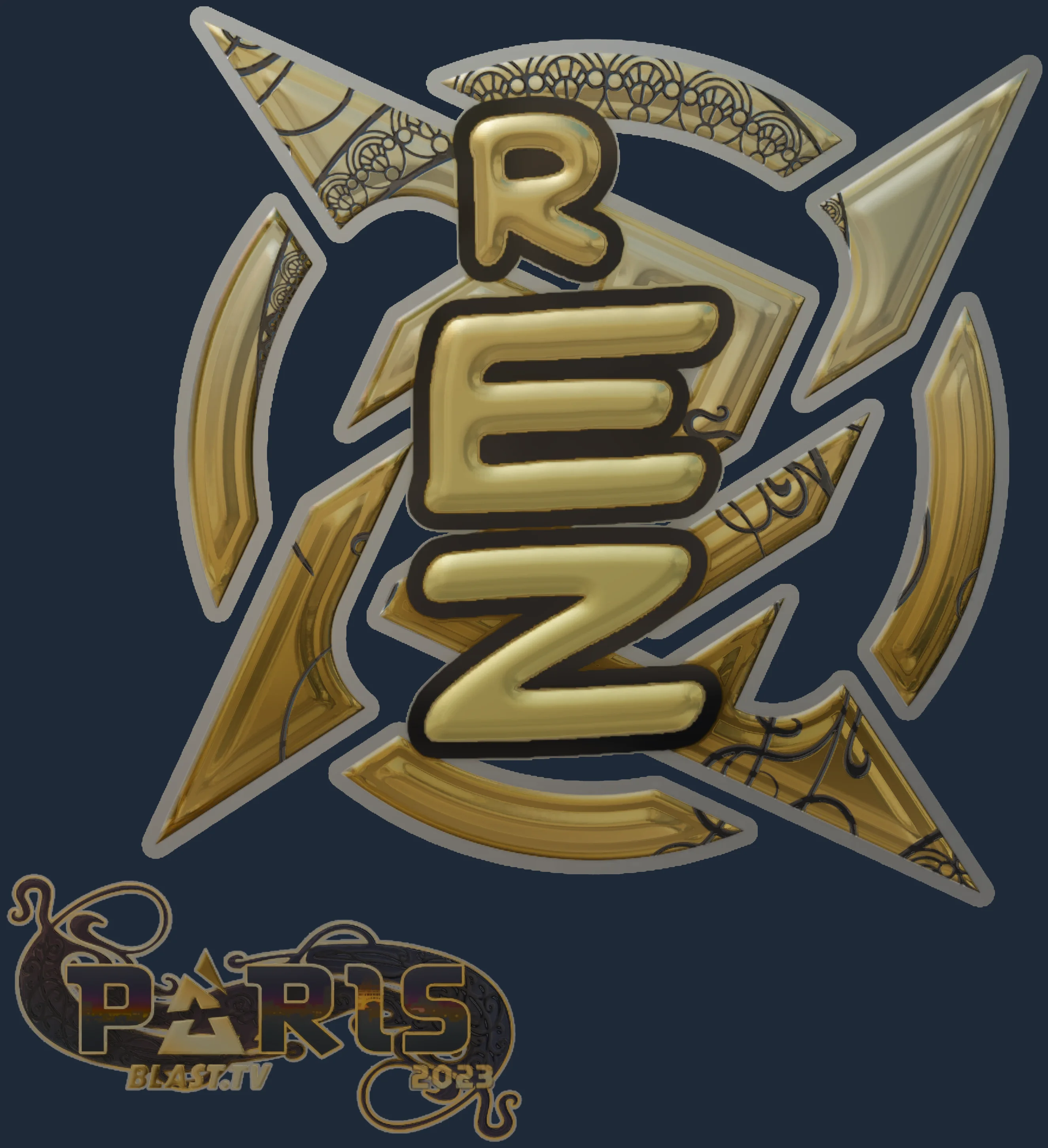 Sticker | REZ (Gold) | Paris 2023 Image