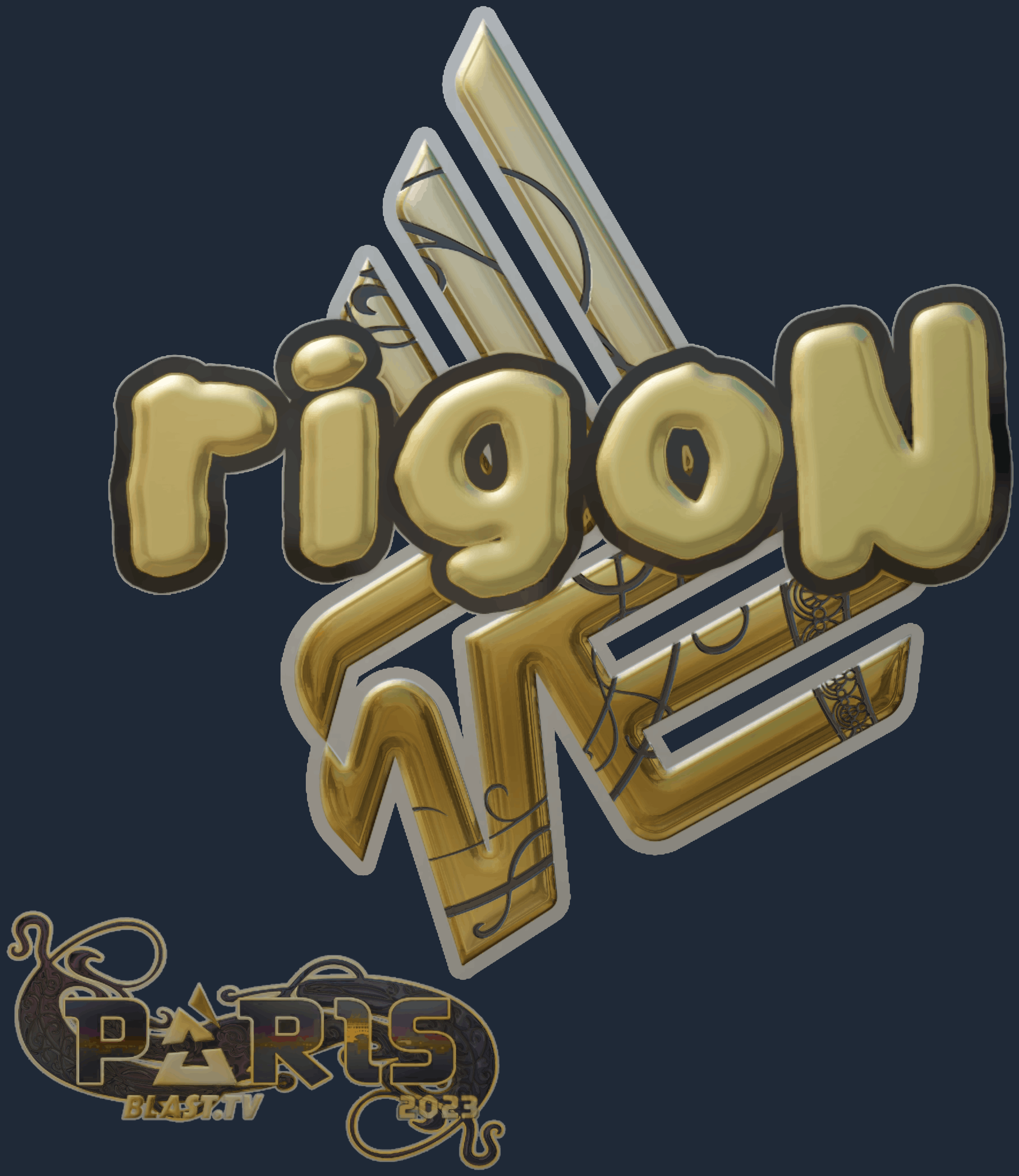 Sticker | rigoN (Gold) | Paris 2023 Image