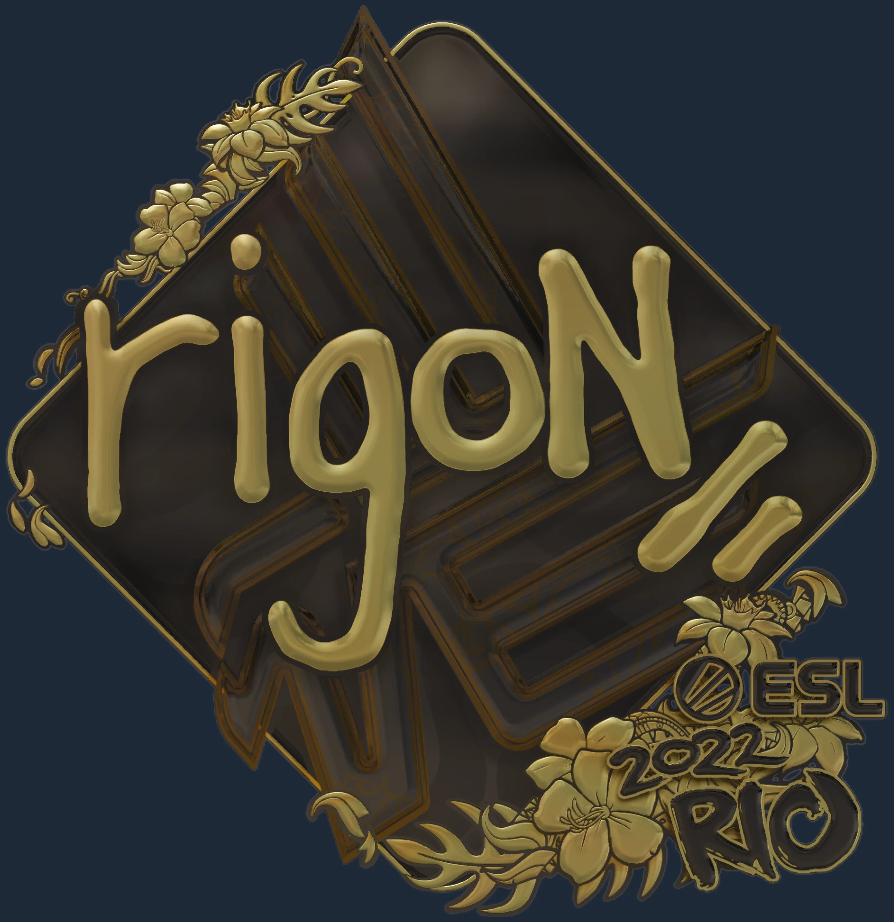 Sticker | rigoN (Gold) | Rio 2022 Image