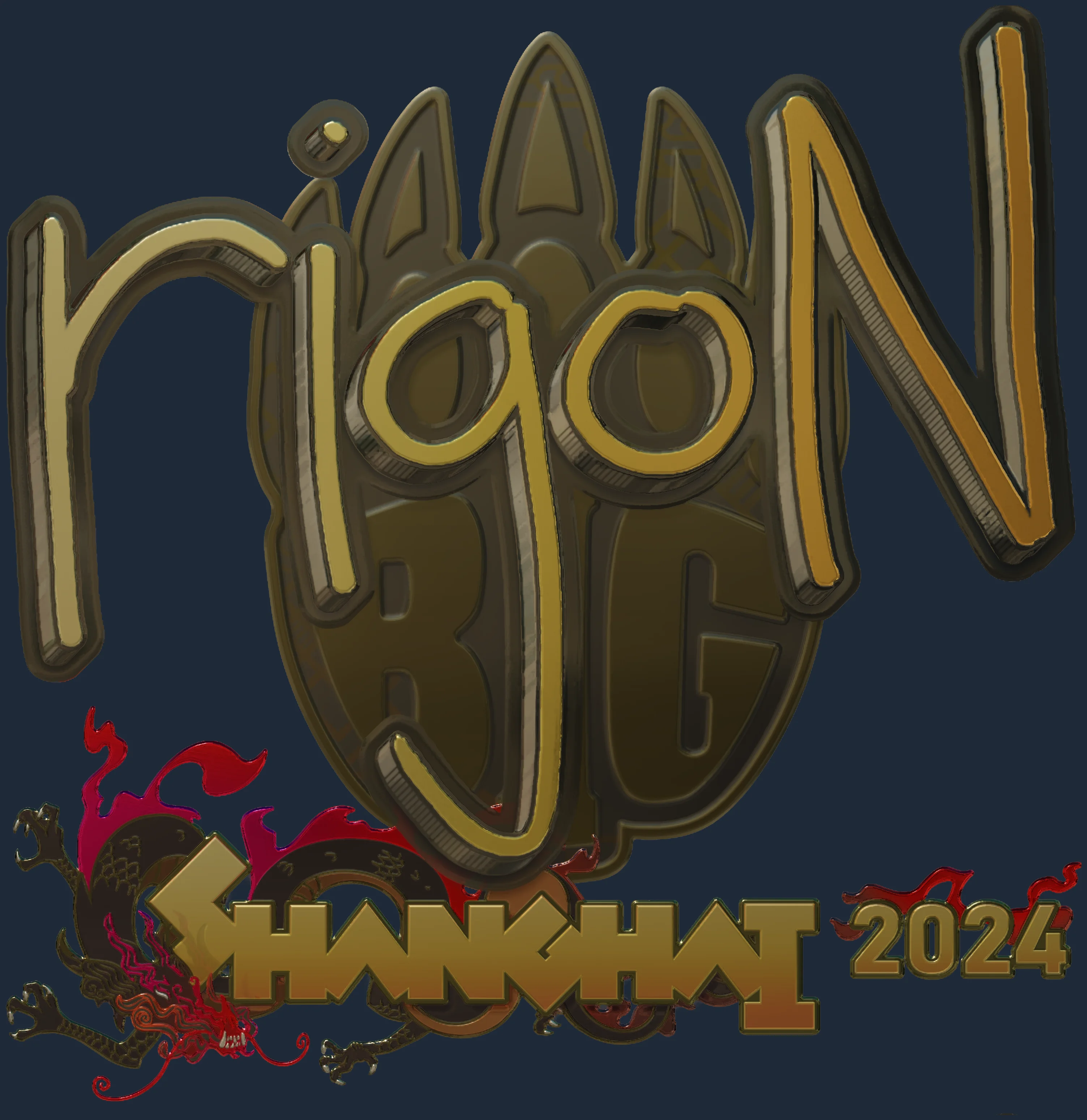 Sticker | rigoN (Gold) | Shanghai 2024 Image