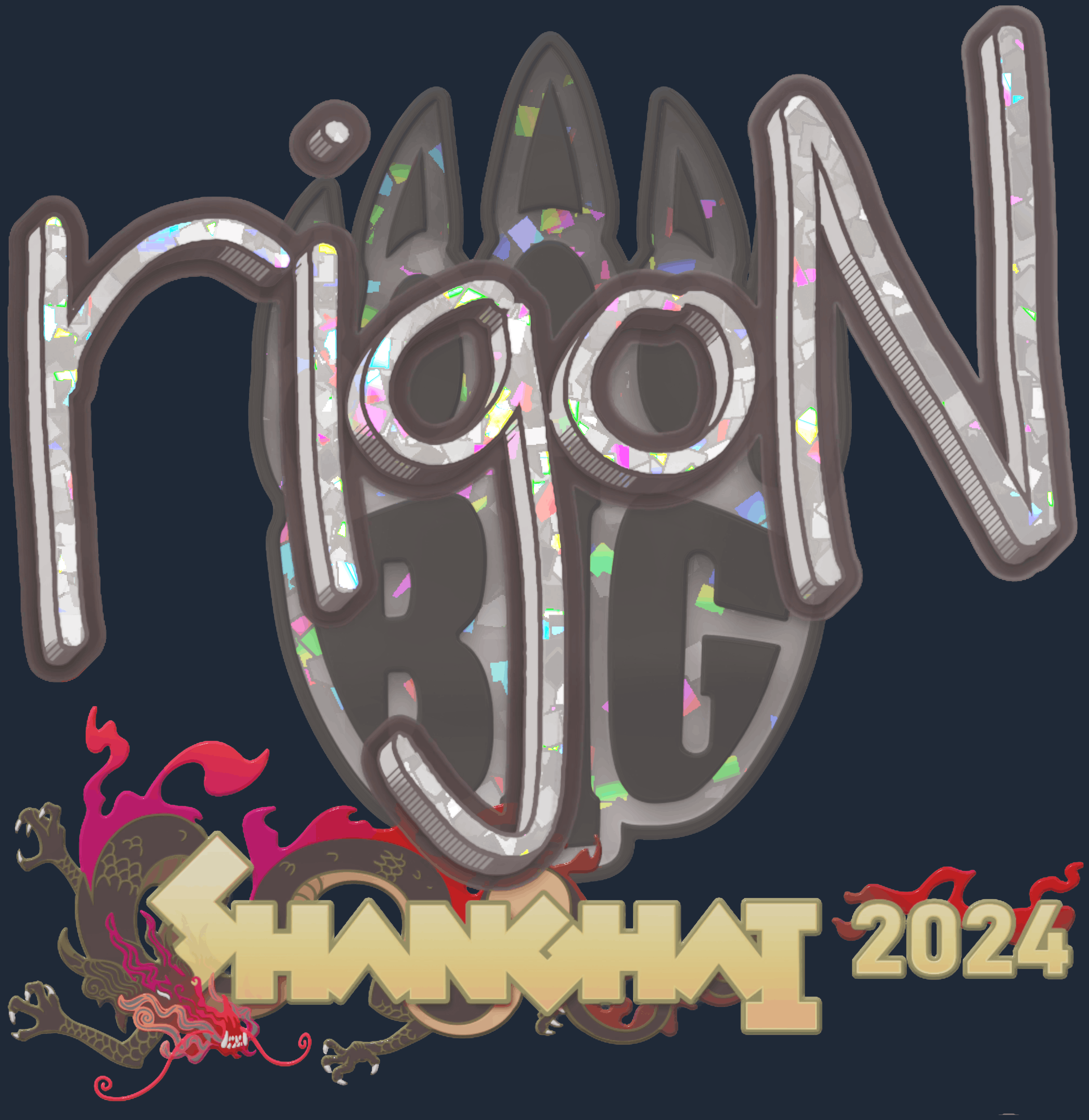 Sticker | rigoN (Glitter) | Shanghai 2024 Image