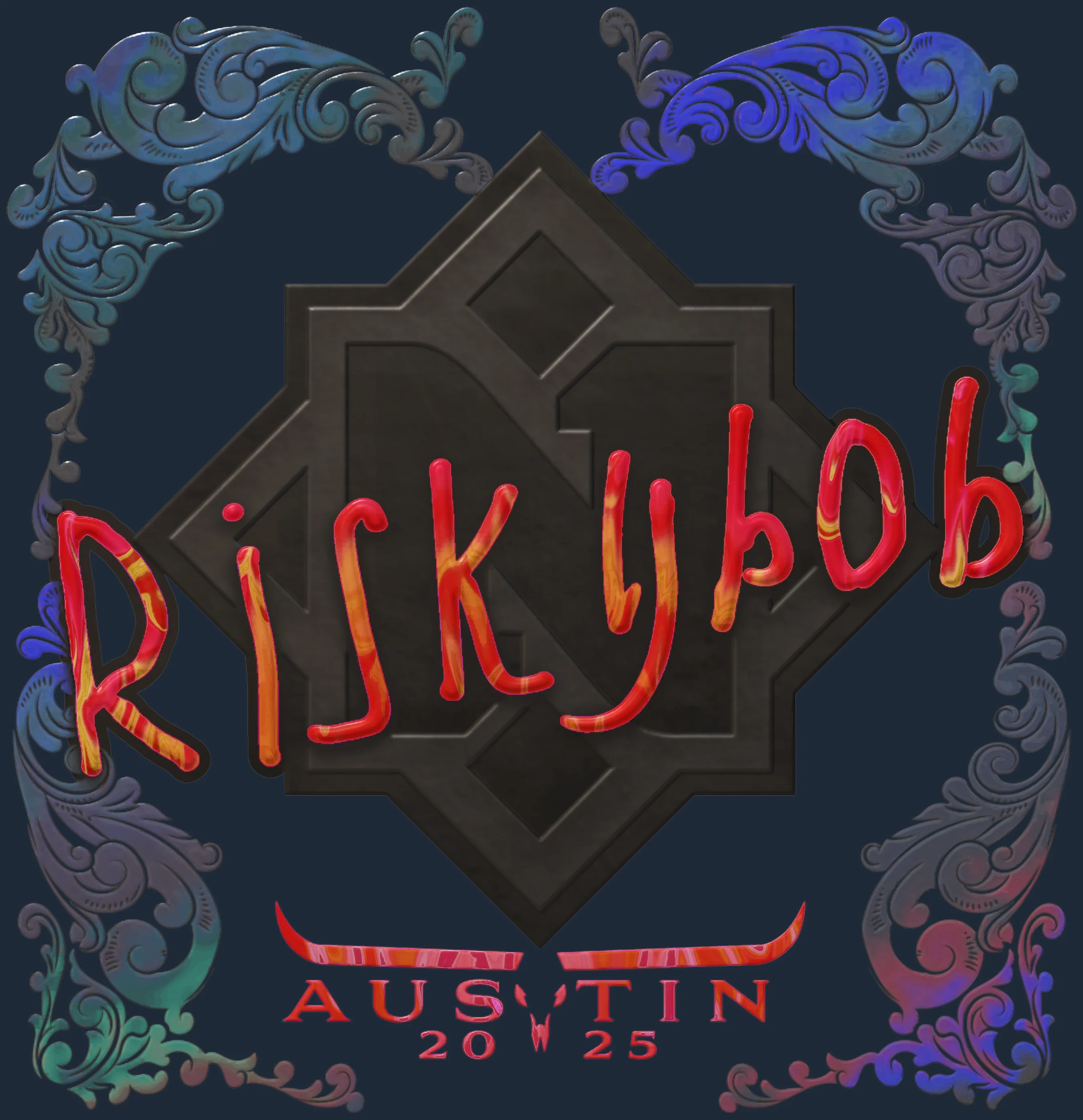 Sticker | riskyb0b (Holo) | Austin 2025 Image