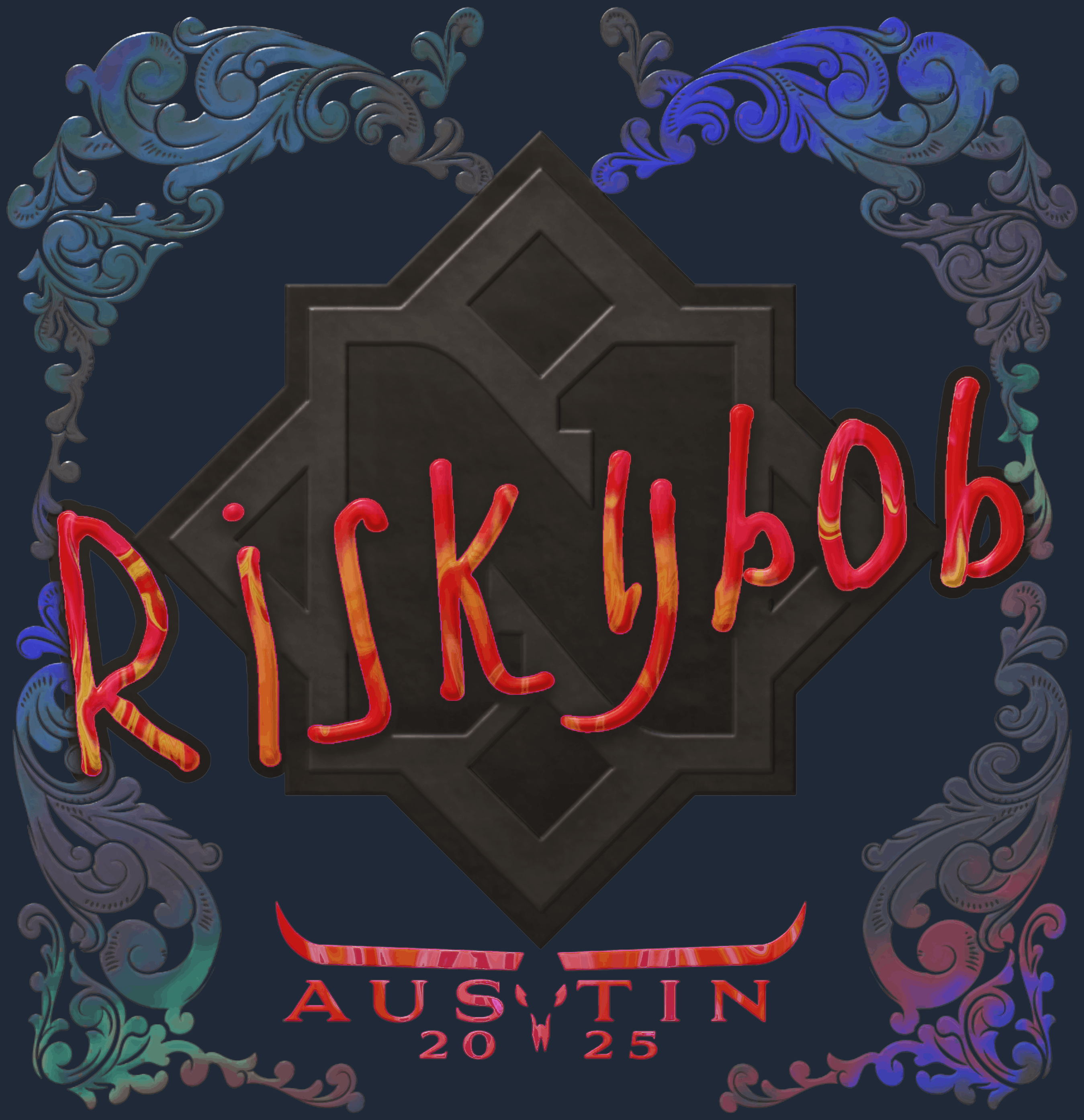 Sticker | riskyb0b (Holo) | Austin 2025 Image
