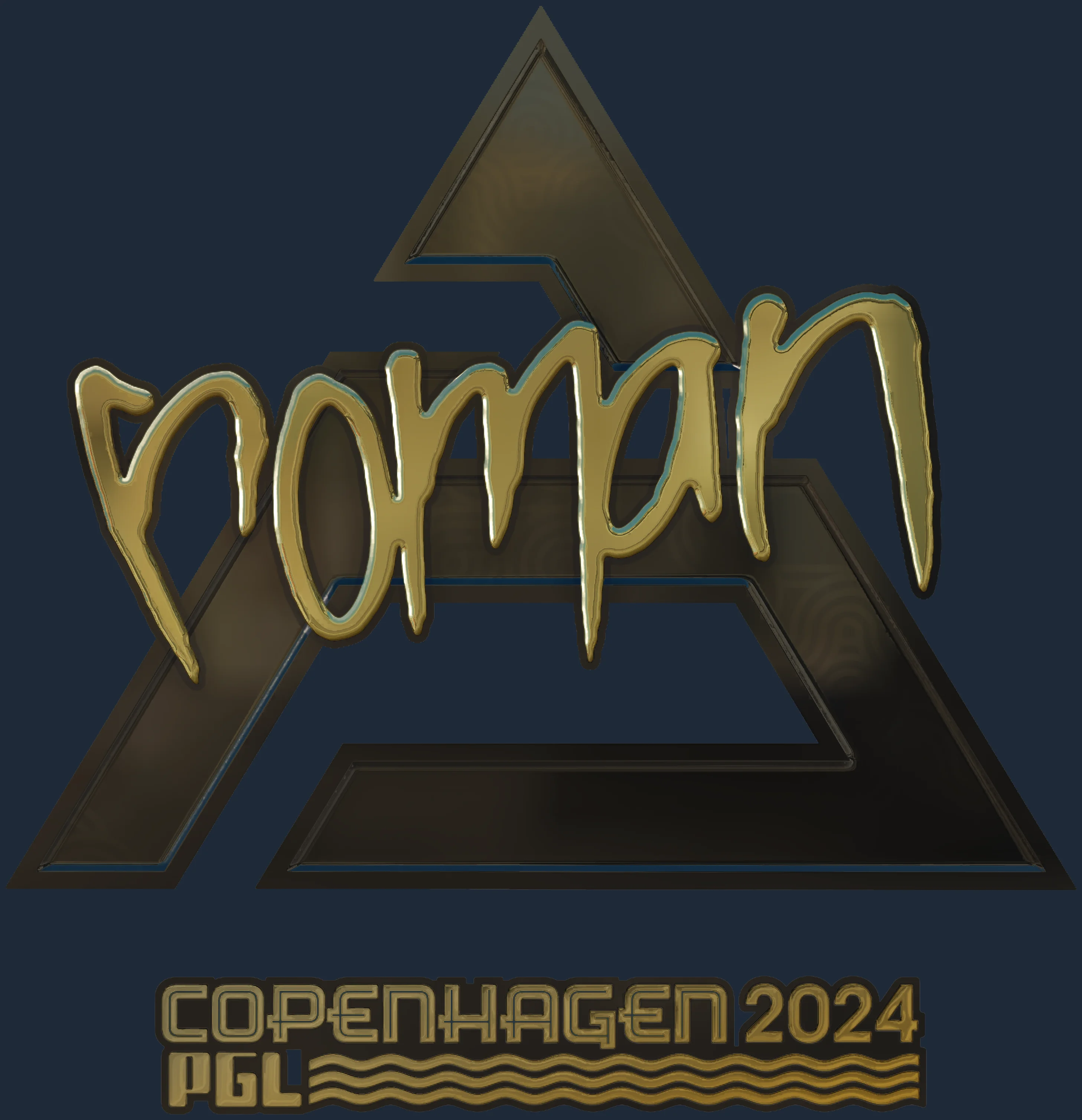 Sticker | roman (Gold) | Copenhagen 2024 Image
