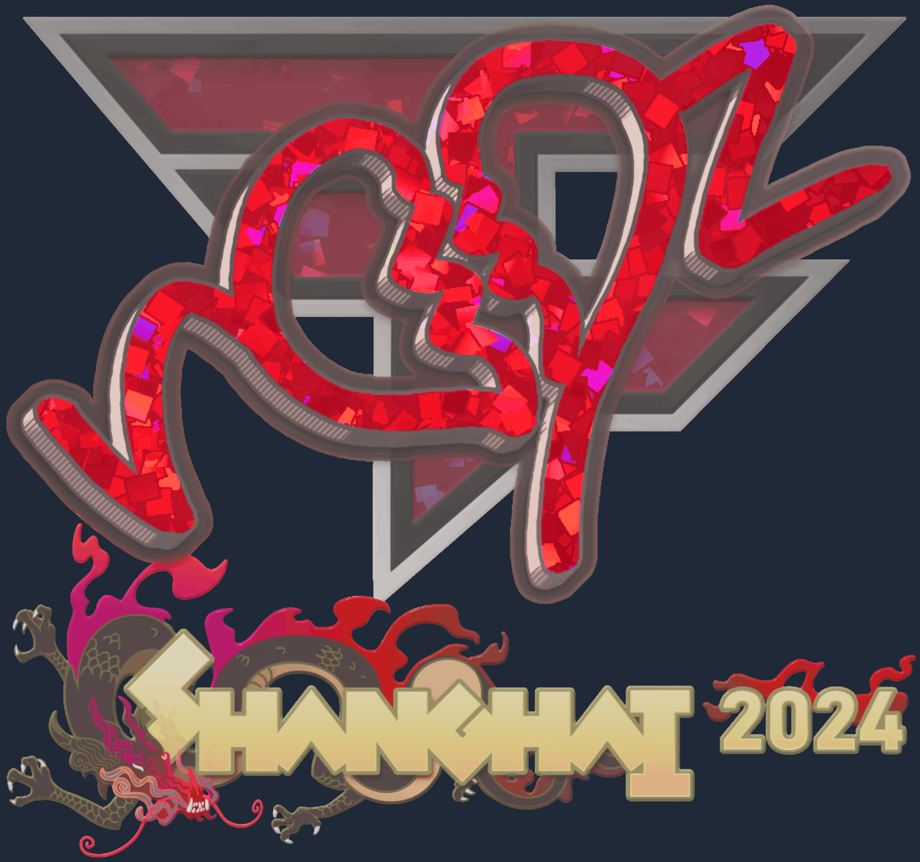 Sticker | ropz (Glitter) | Shanghai 2024 Image