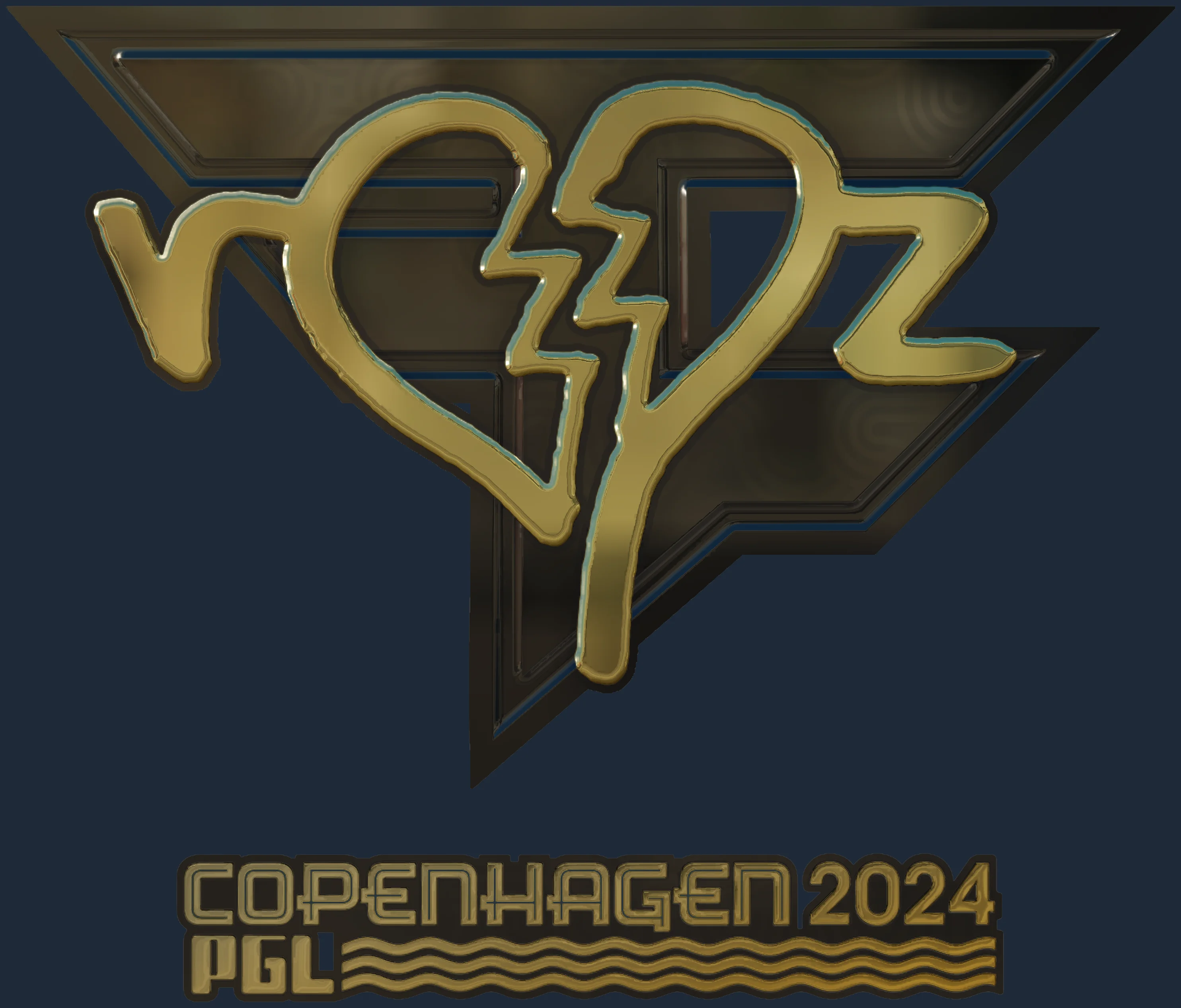 Sticker | ropz (Gold) | Copenhagen 2024 Image