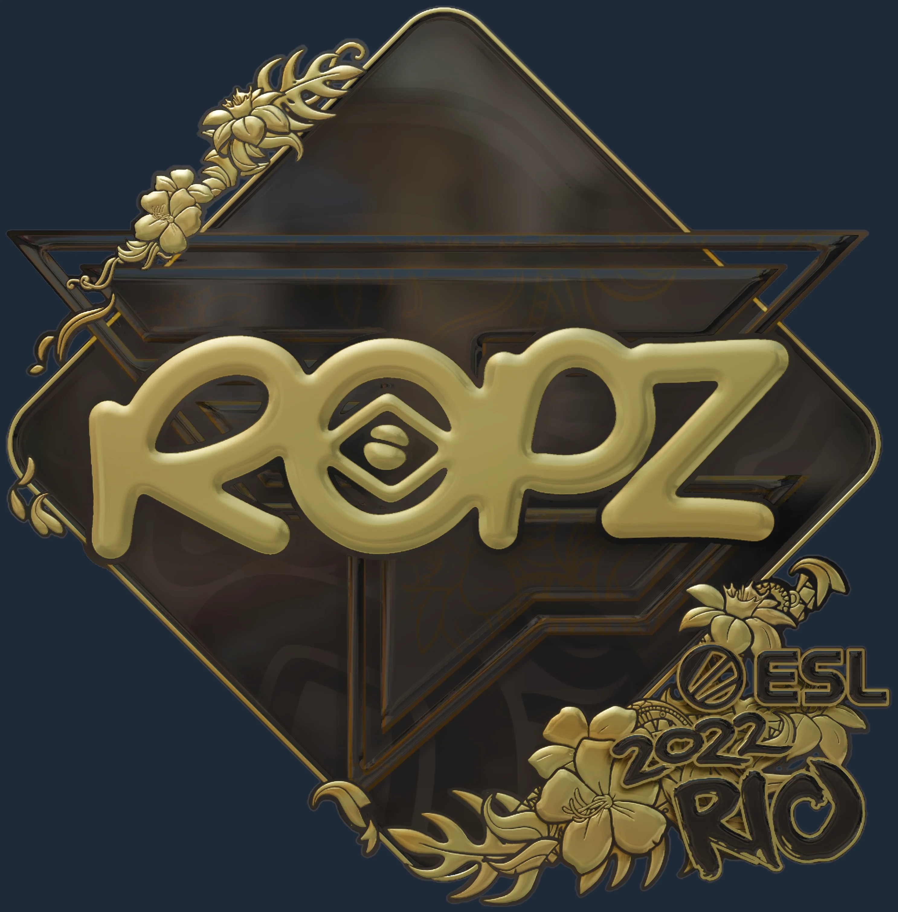 Sticker | ropz (Gold) | Rio 2022 Image