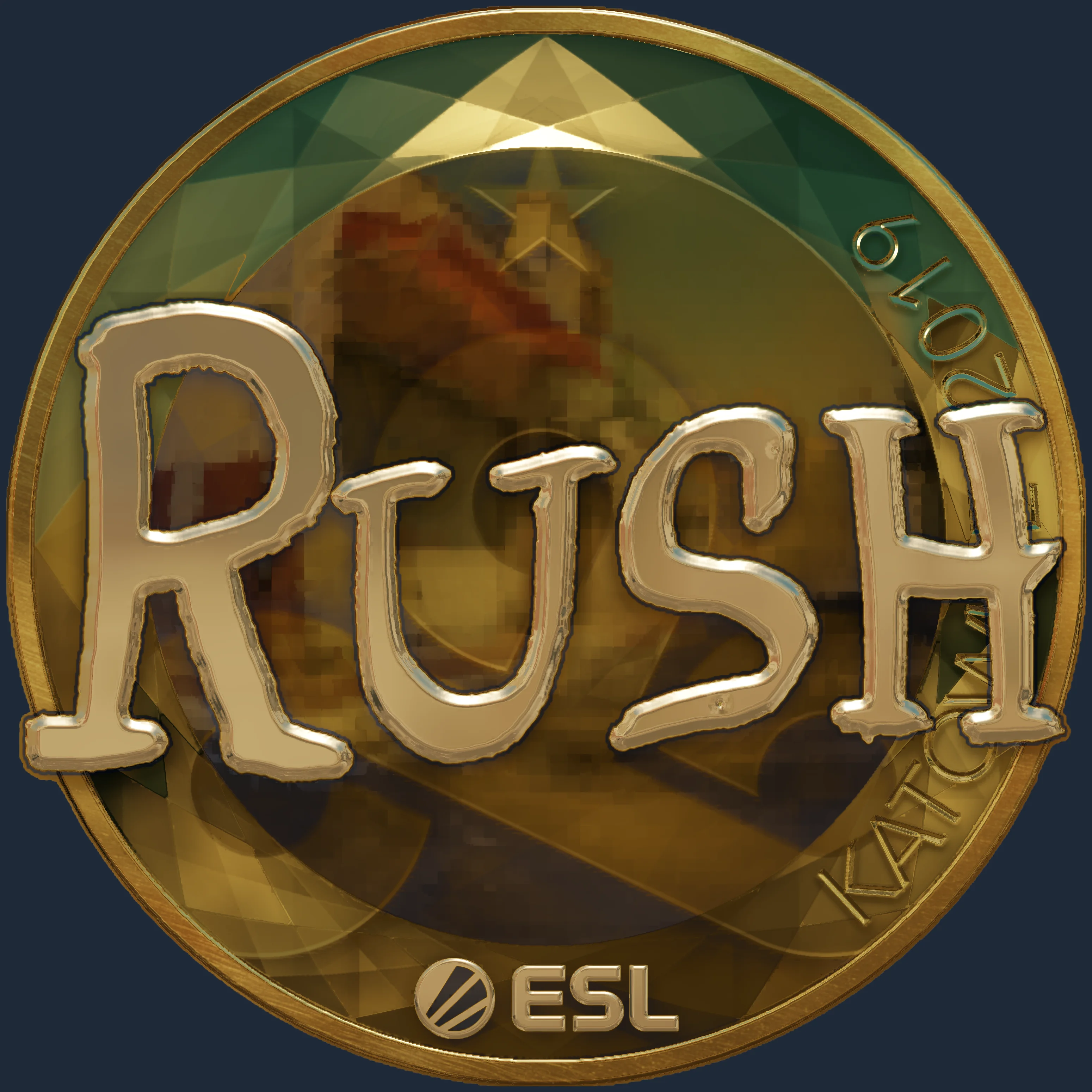 Sticker | RUSH (Gold) | Katowice 2019 Image