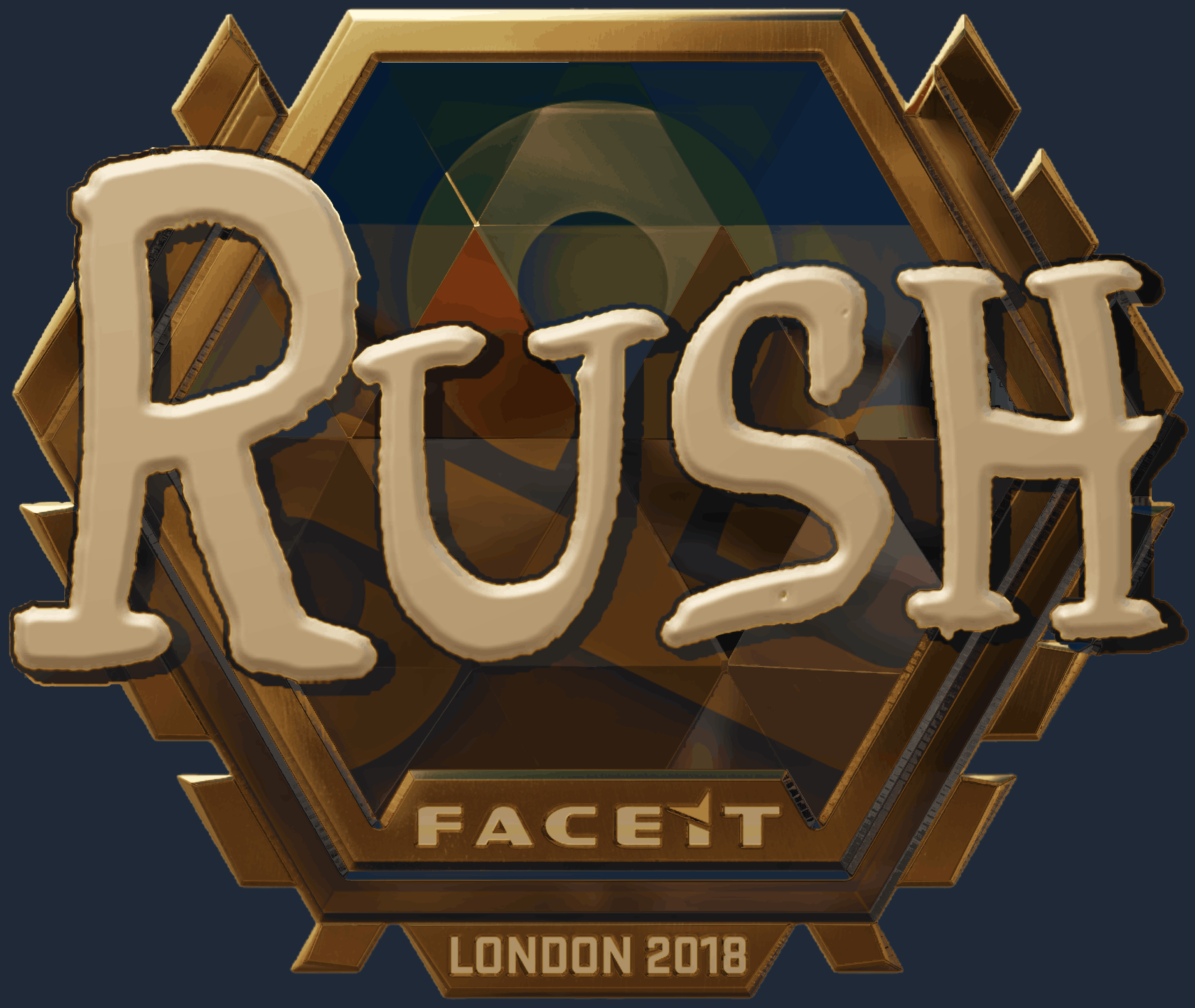 Sticker | RUSH (Gold) | London 2018 Image