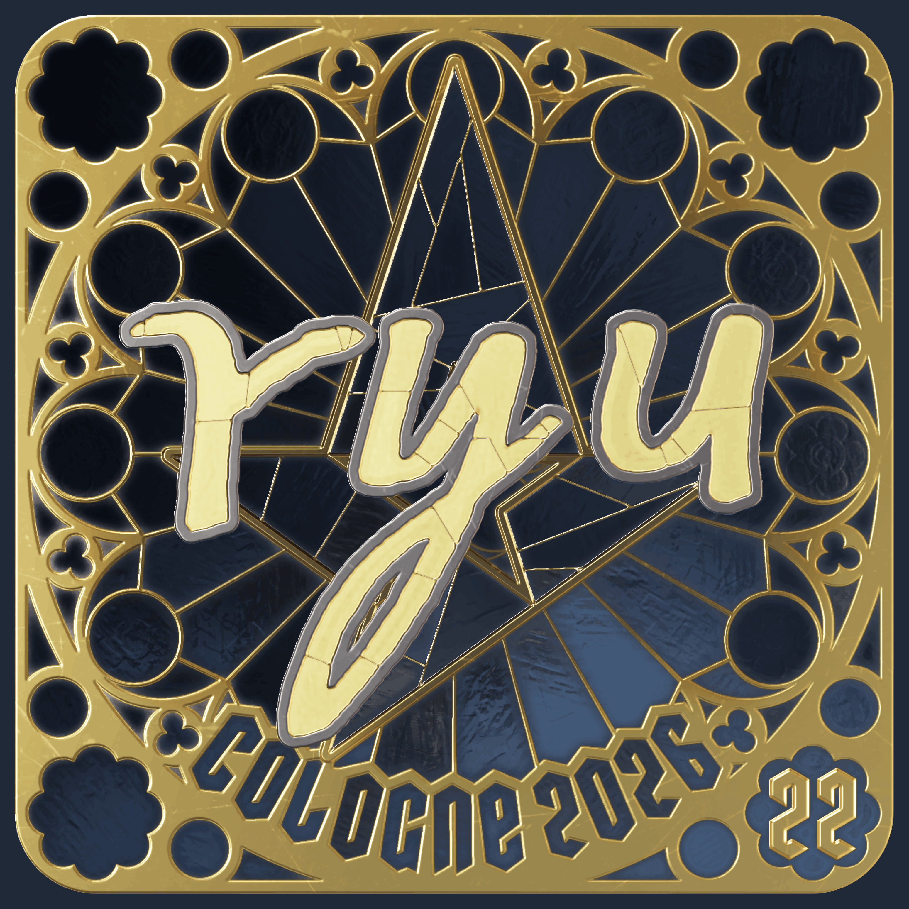Sticker | ryu (Gold, Ranked) | Cologne 2026 Image