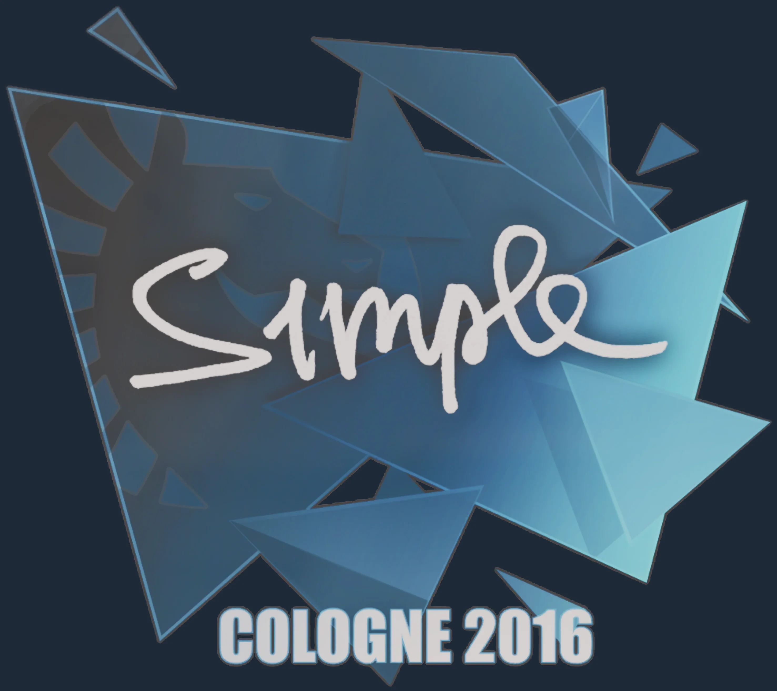 Sticker | s1mple | Cologne 2016 Image