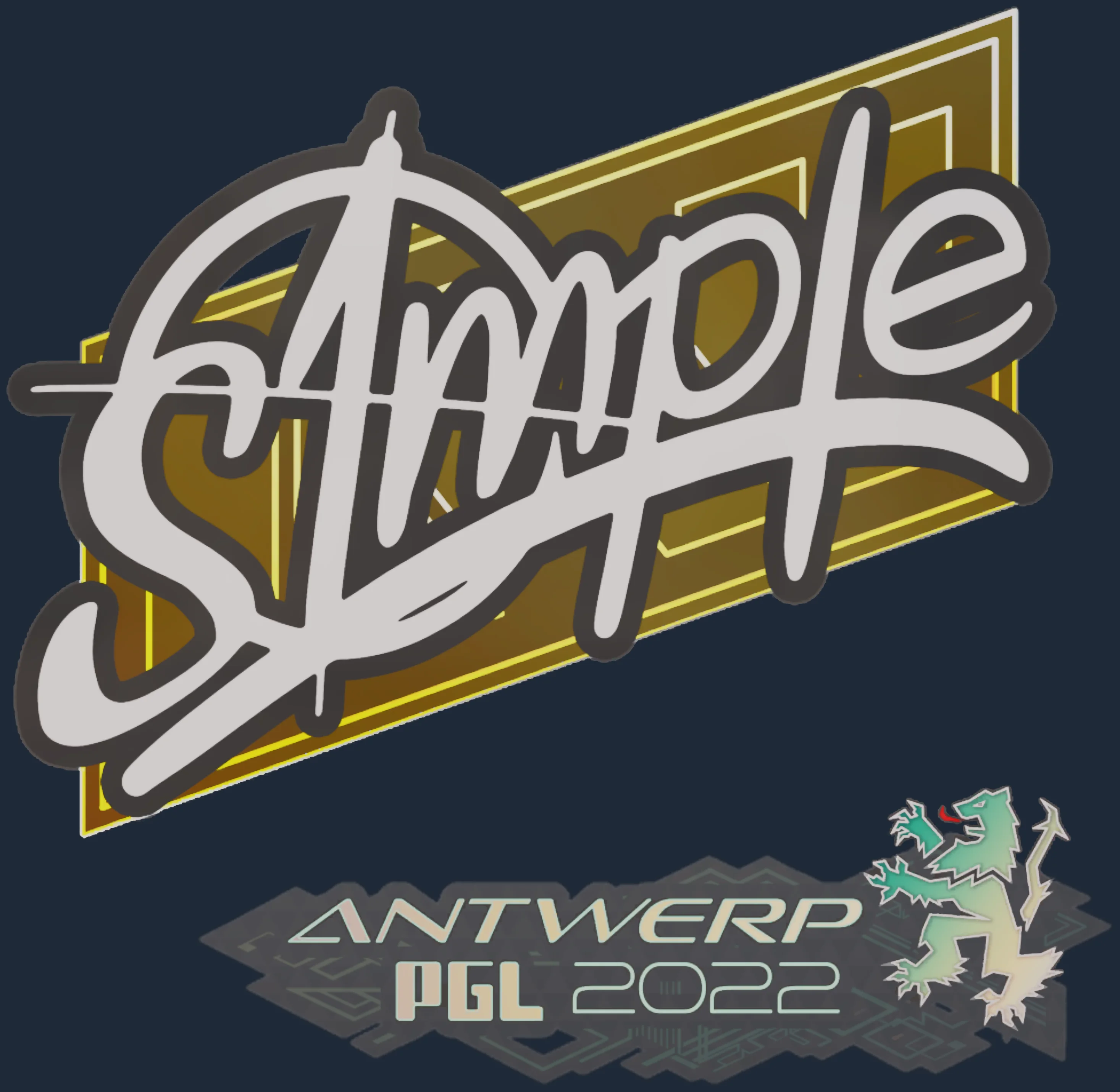 Sticker | s1mple | Antwerp 2022 Image