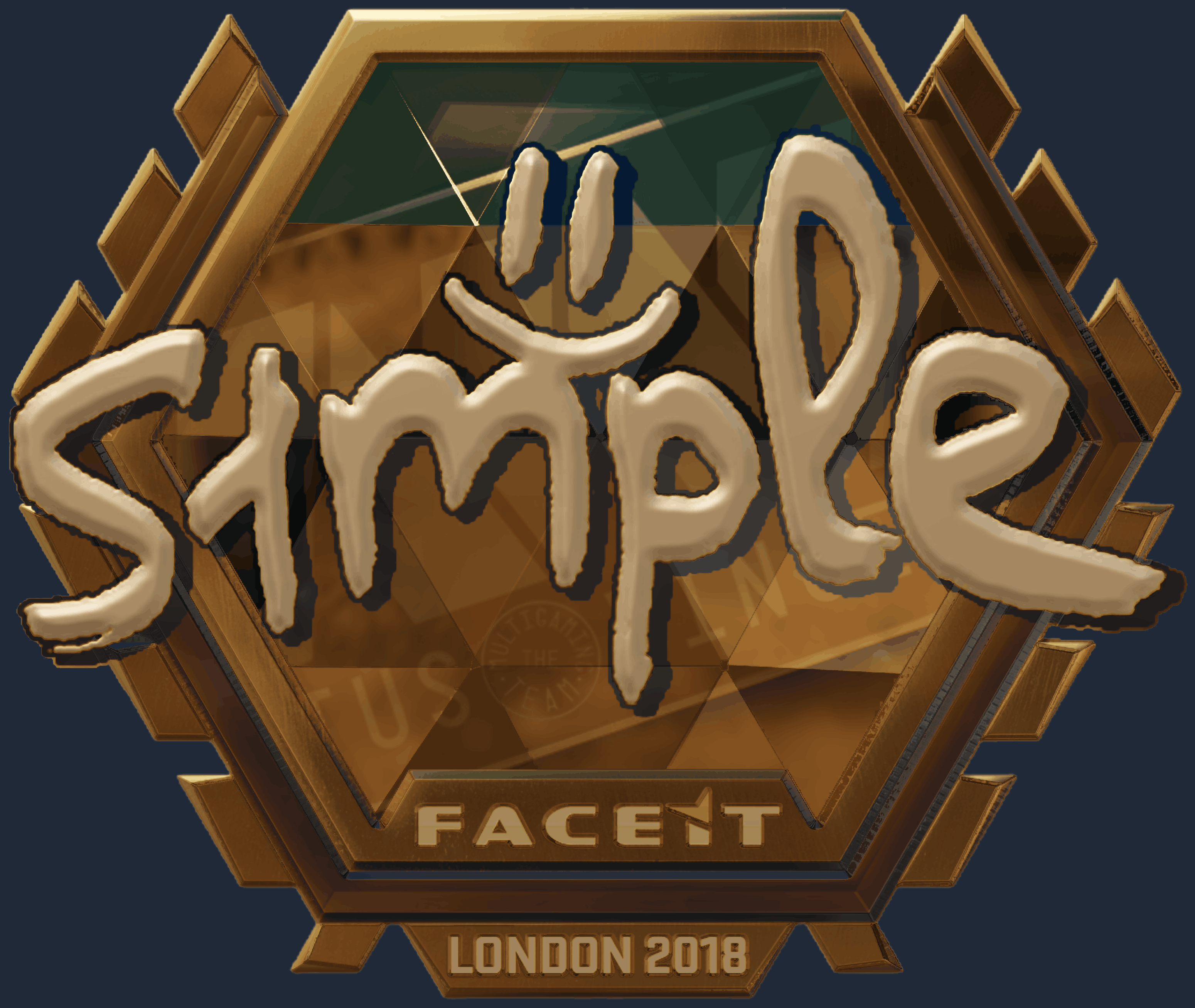 Sticker | s1mple (Gold) | London 2018 Screenshot