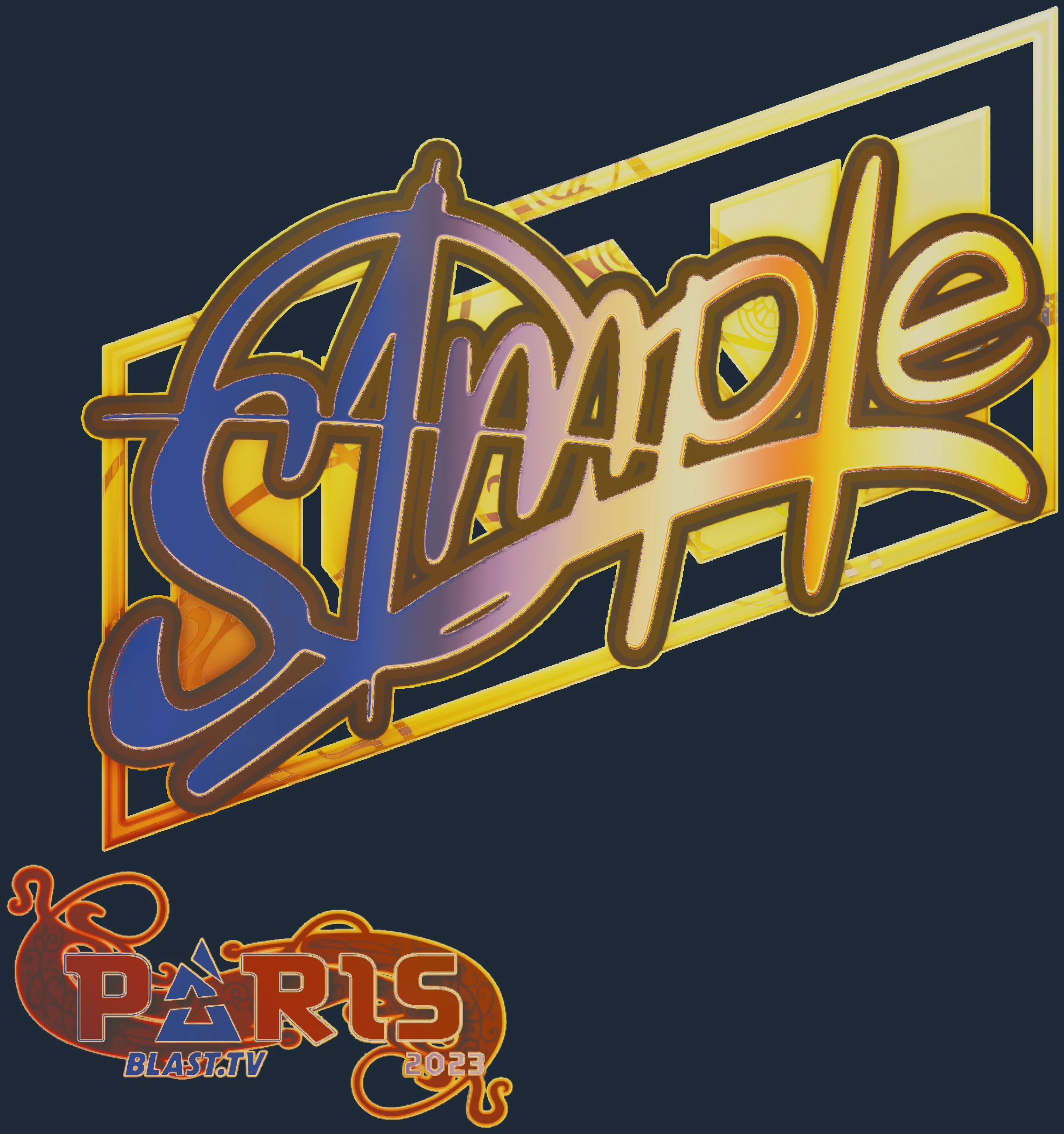 Sticker | s1mple (Holo) | Paris 2023 Image