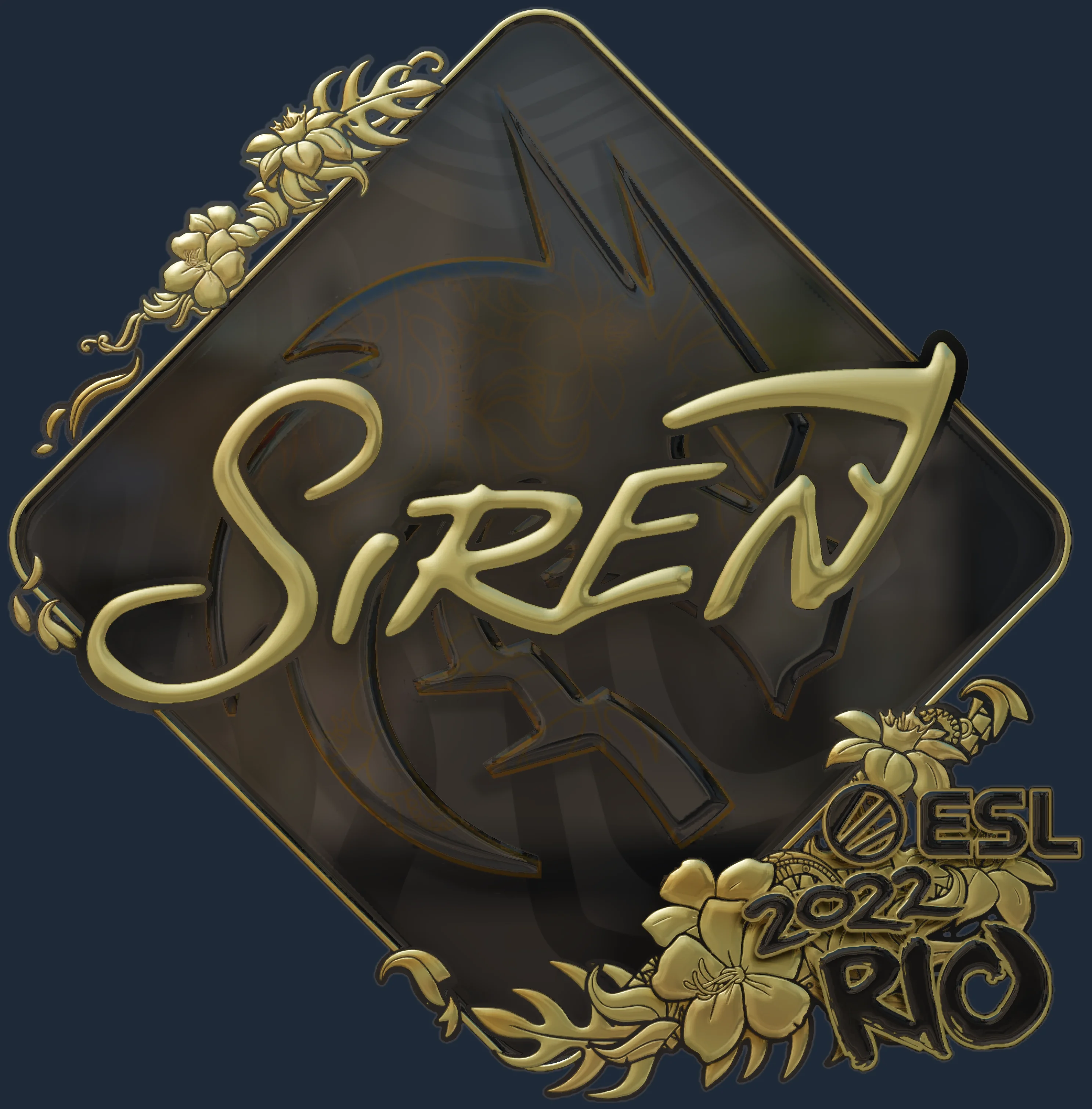 Sticker | S1ren (Gold) | Rio 2022 Image
