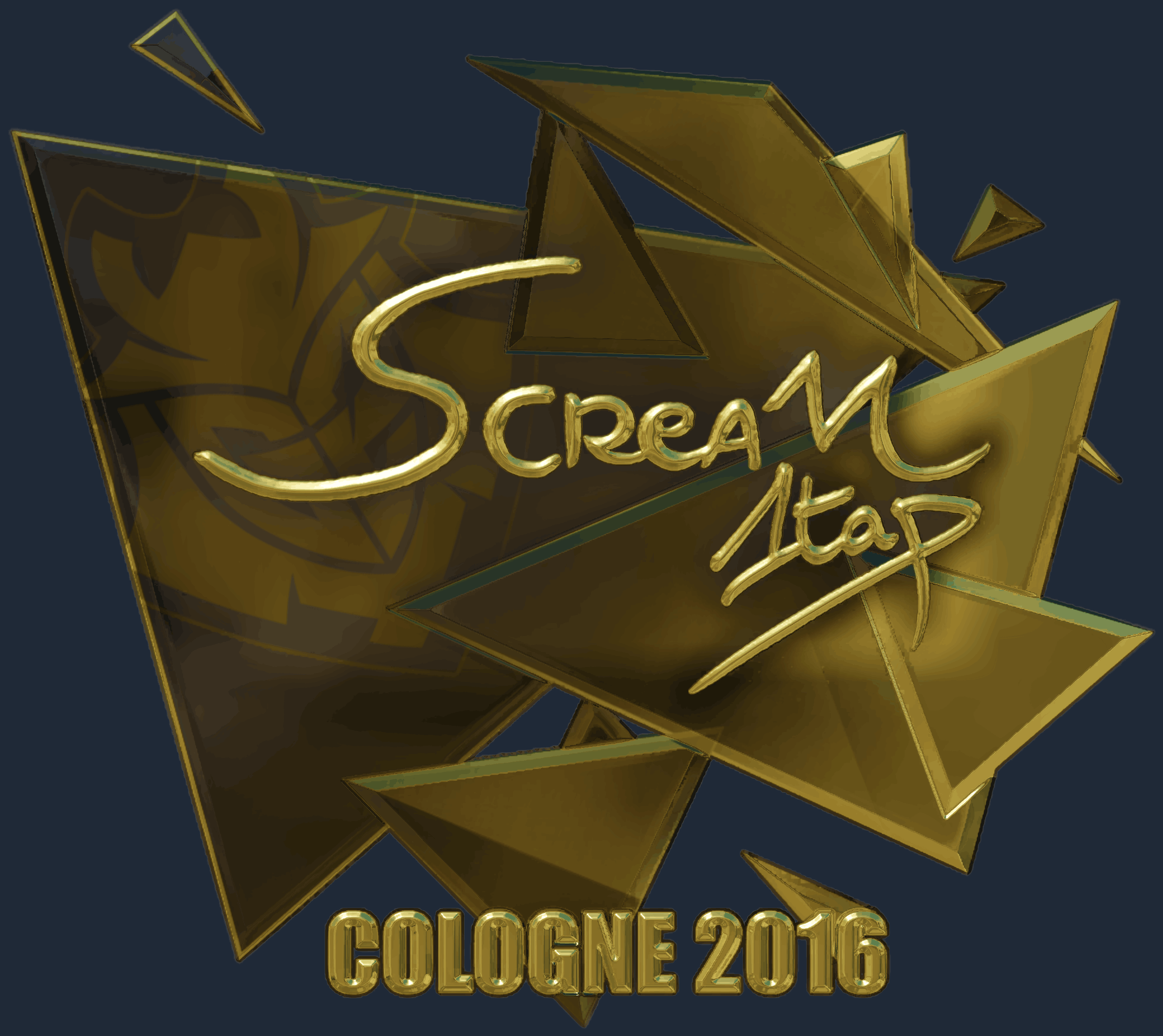 Sticker | ScreaM (Gold) | Cologne 2016 Image