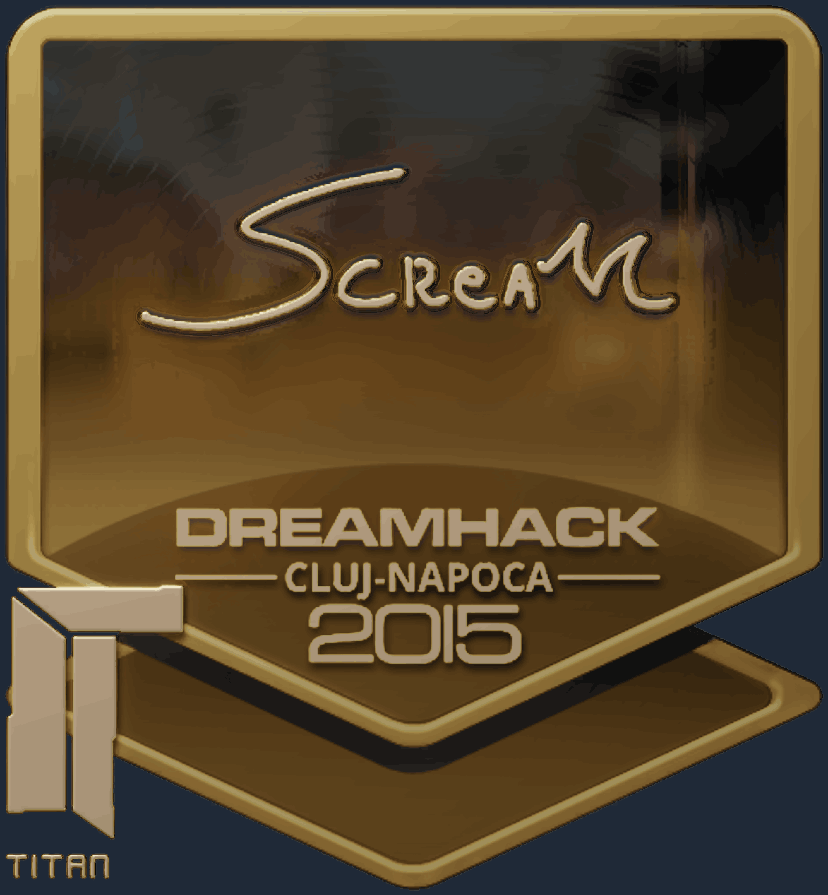 Sticker | ScreaM (Gold) | Cluj-Napoca 2015 Image