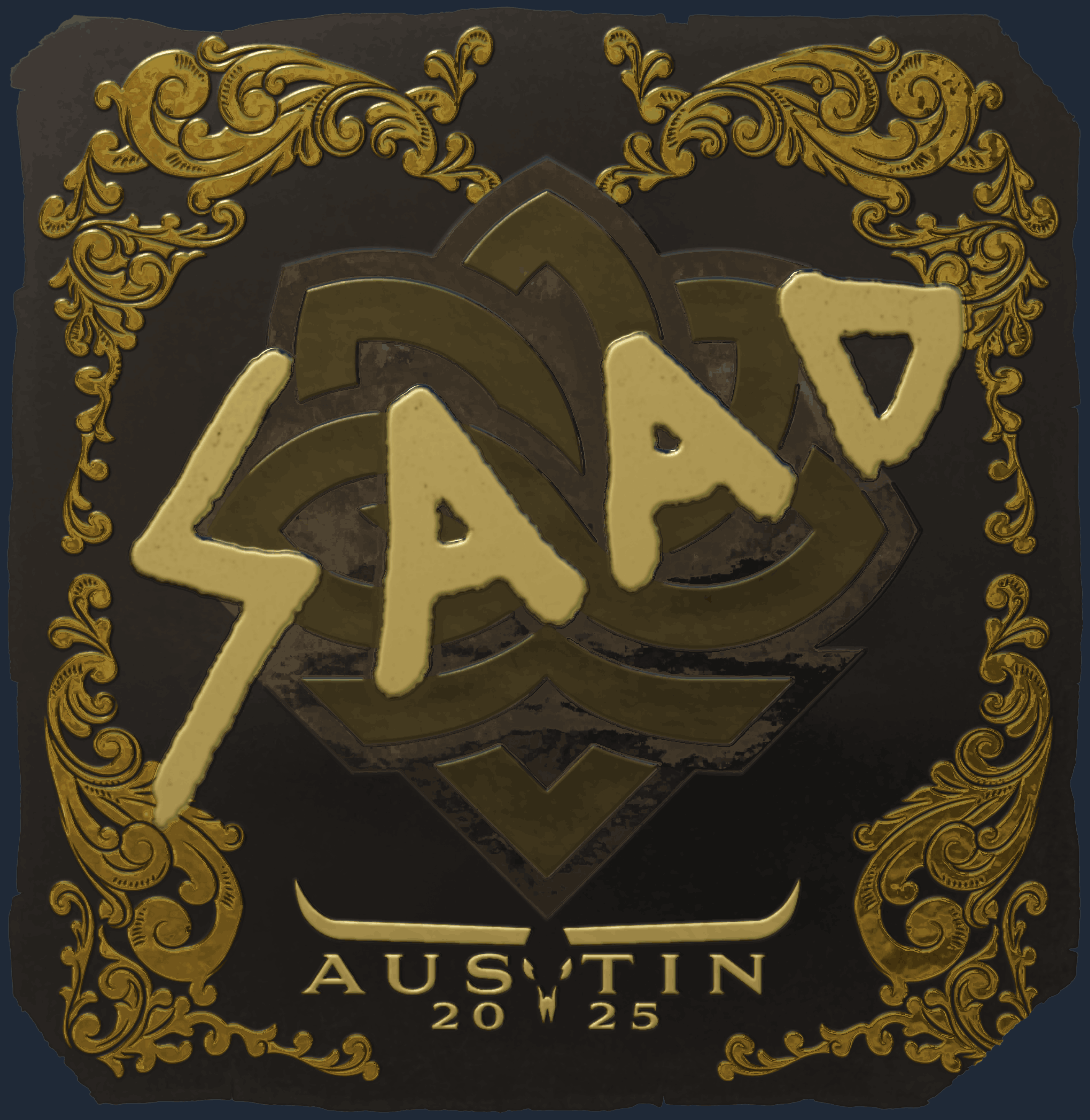 Sticker | saadzin (Gold) | Austin 2025 Image