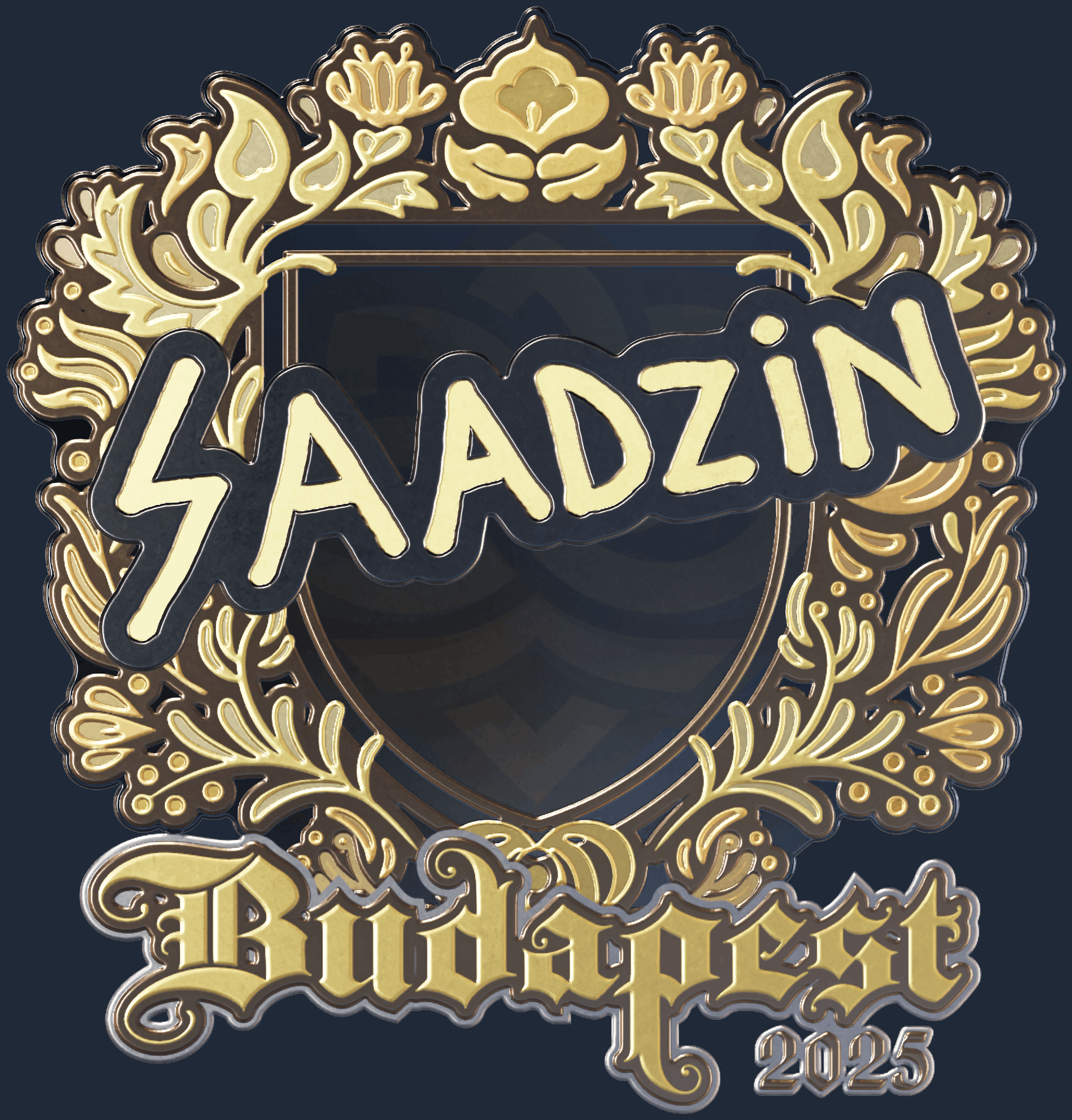Sticker | saadzin (Gold) | Budapest 2025 Image