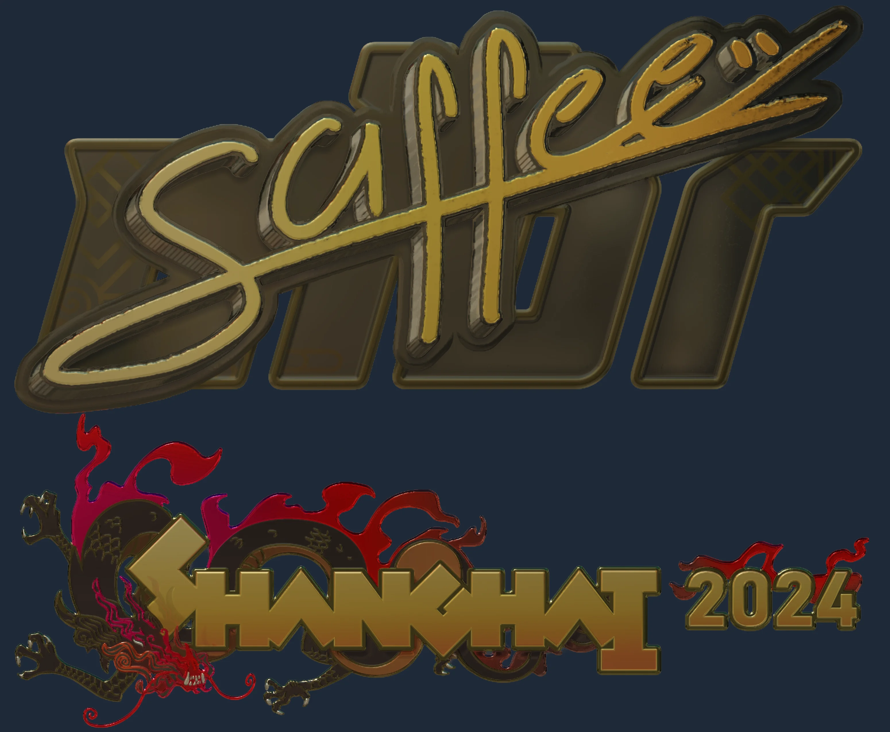 Sticker | saffee (Gold) | Shanghai 2024 Image