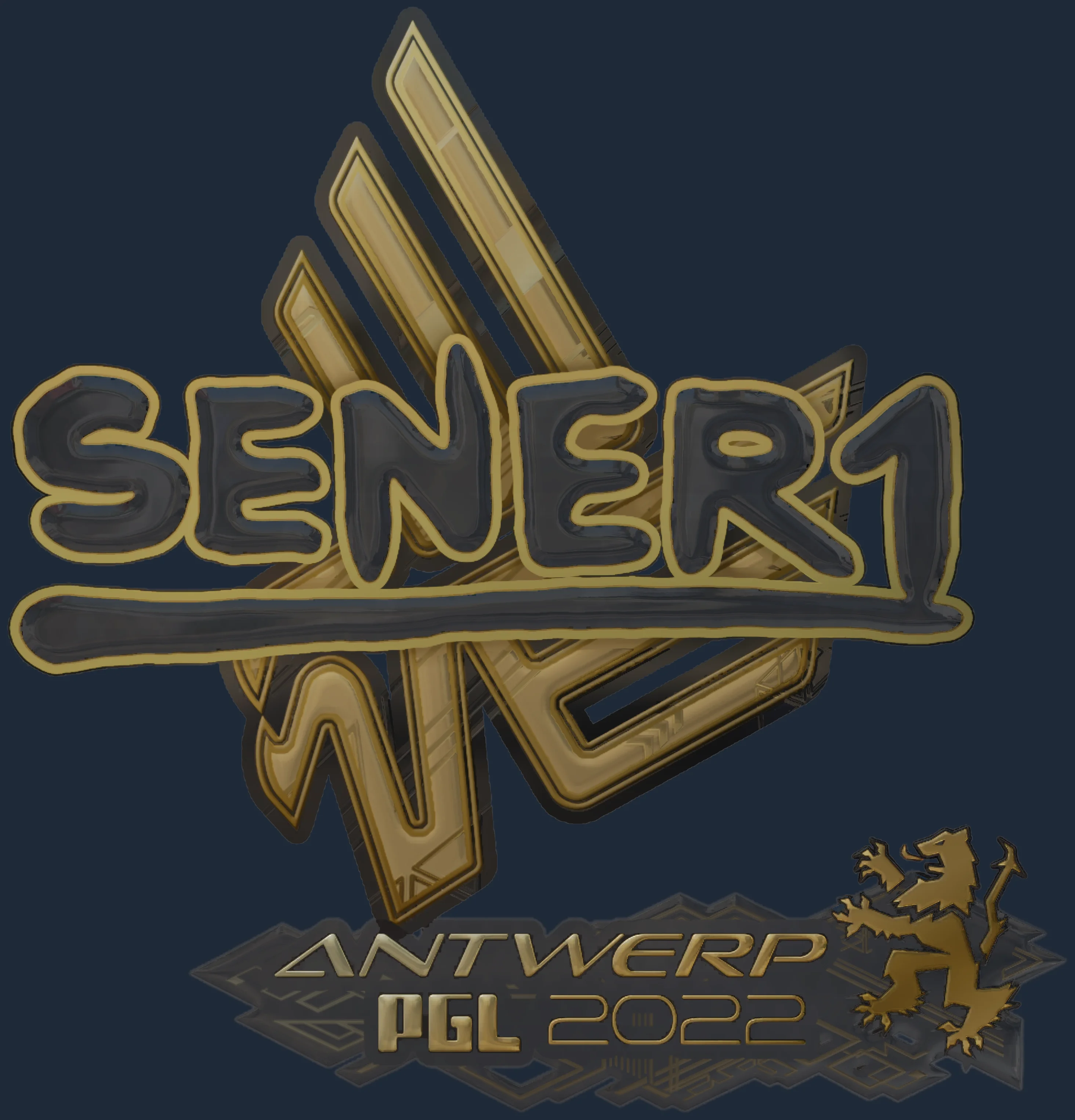 Sticker | SENER1 (Gold) | Antwerp 2022 Image