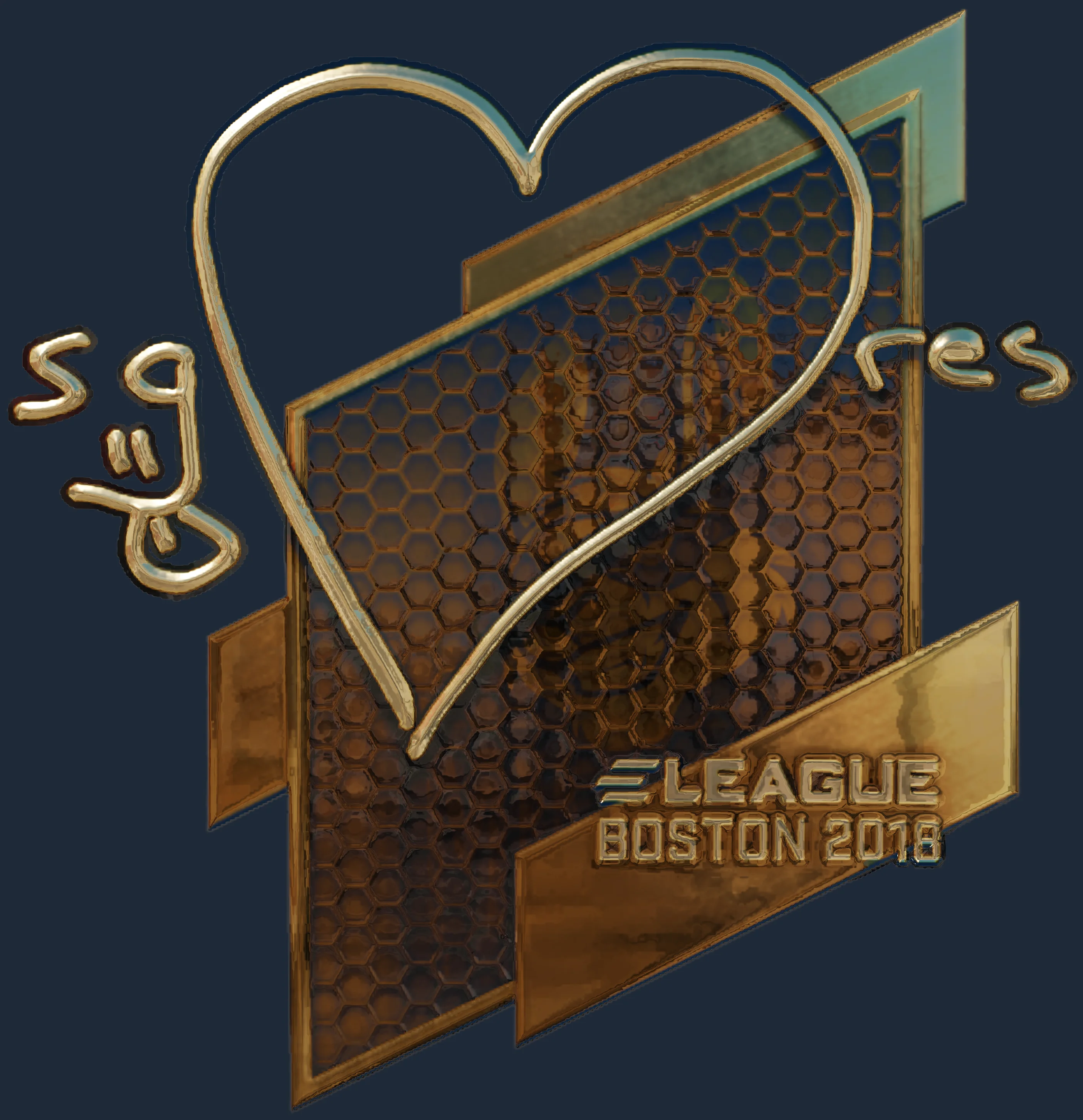 Sticker | seang@res (Gold) | Boston 2018 Image