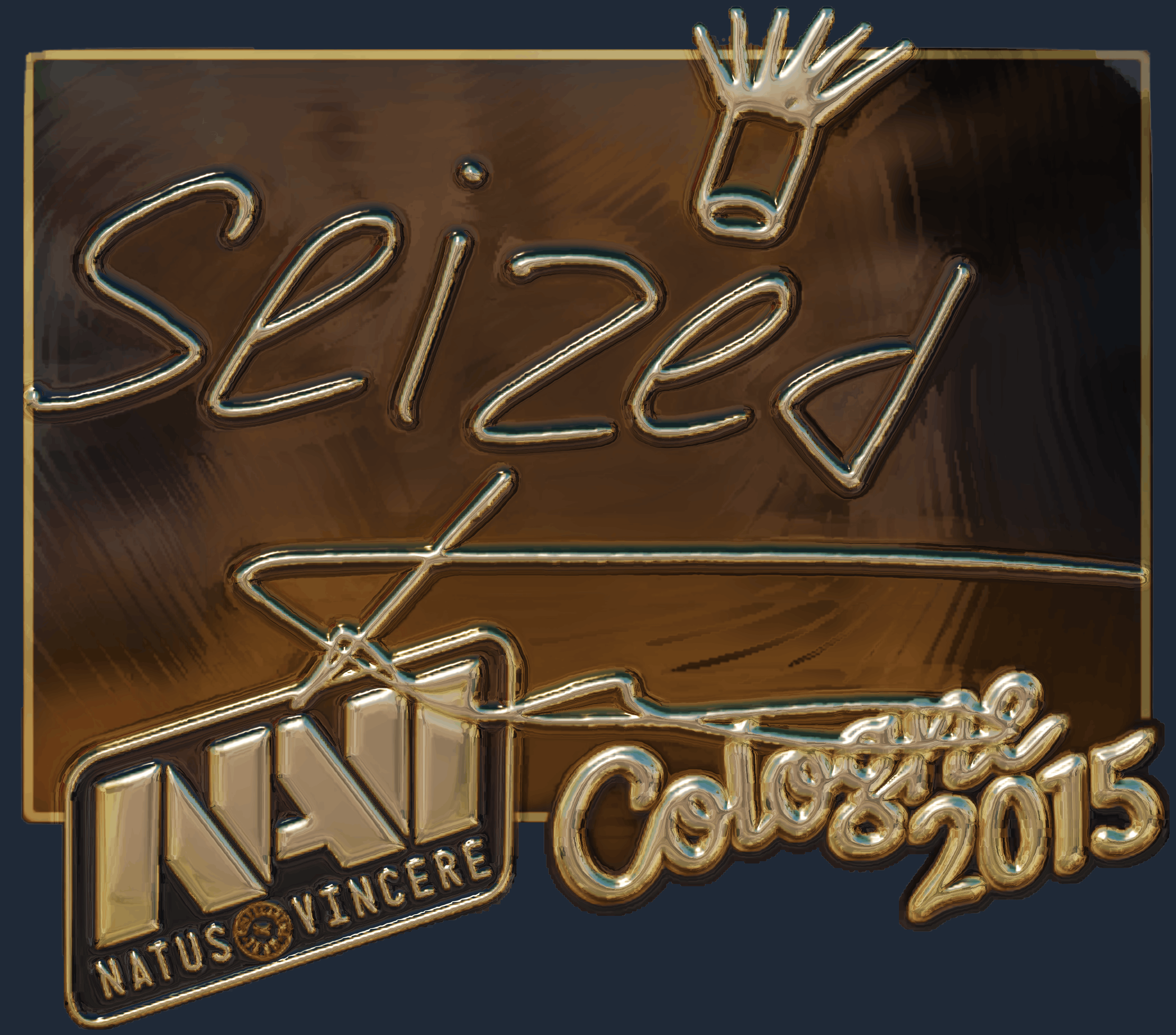 Sticker | seized (Gold) | Cologne 2015 Screenshot