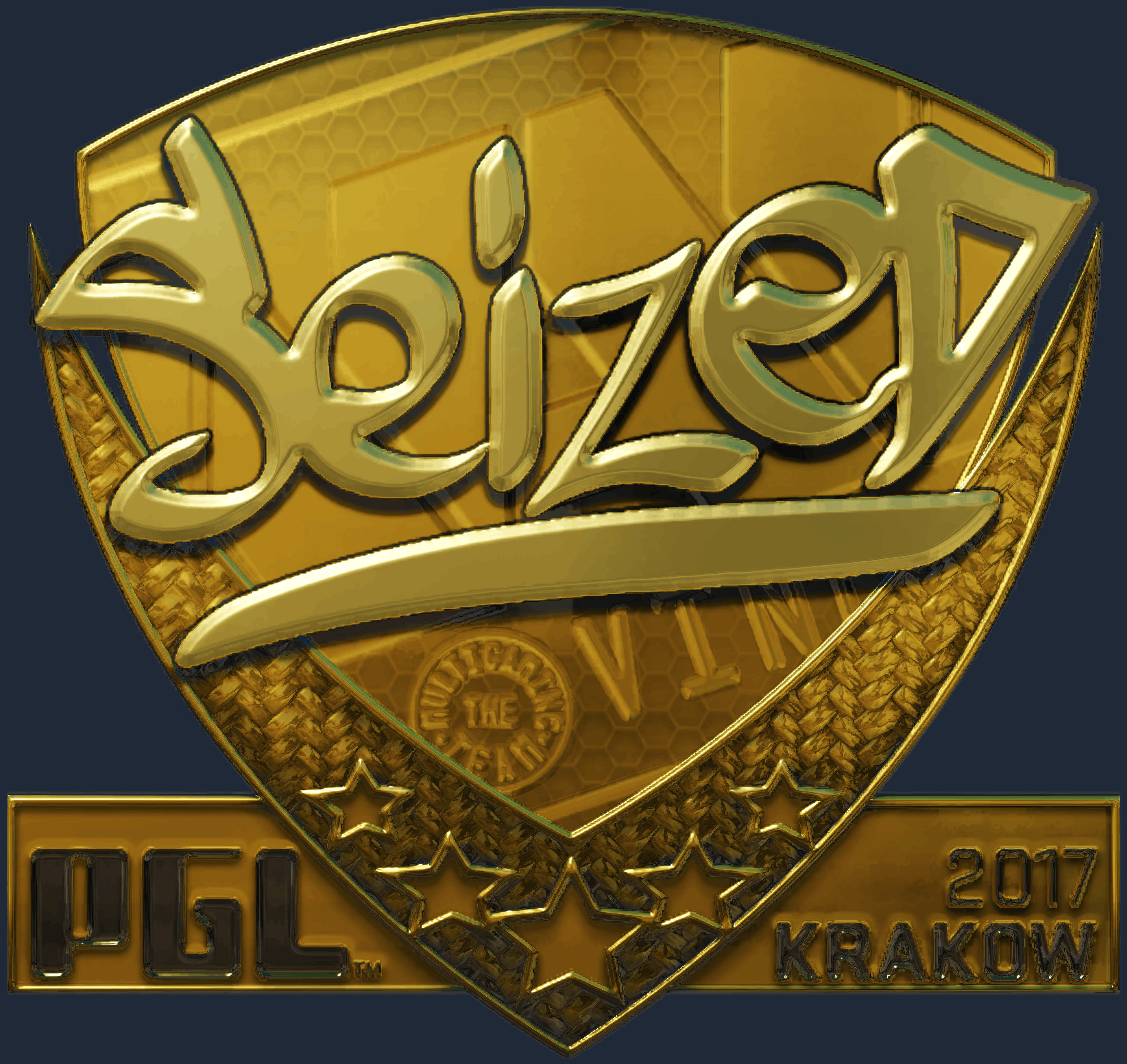 Sticker | seized (Gold) | Krakow 2017 Screenshot