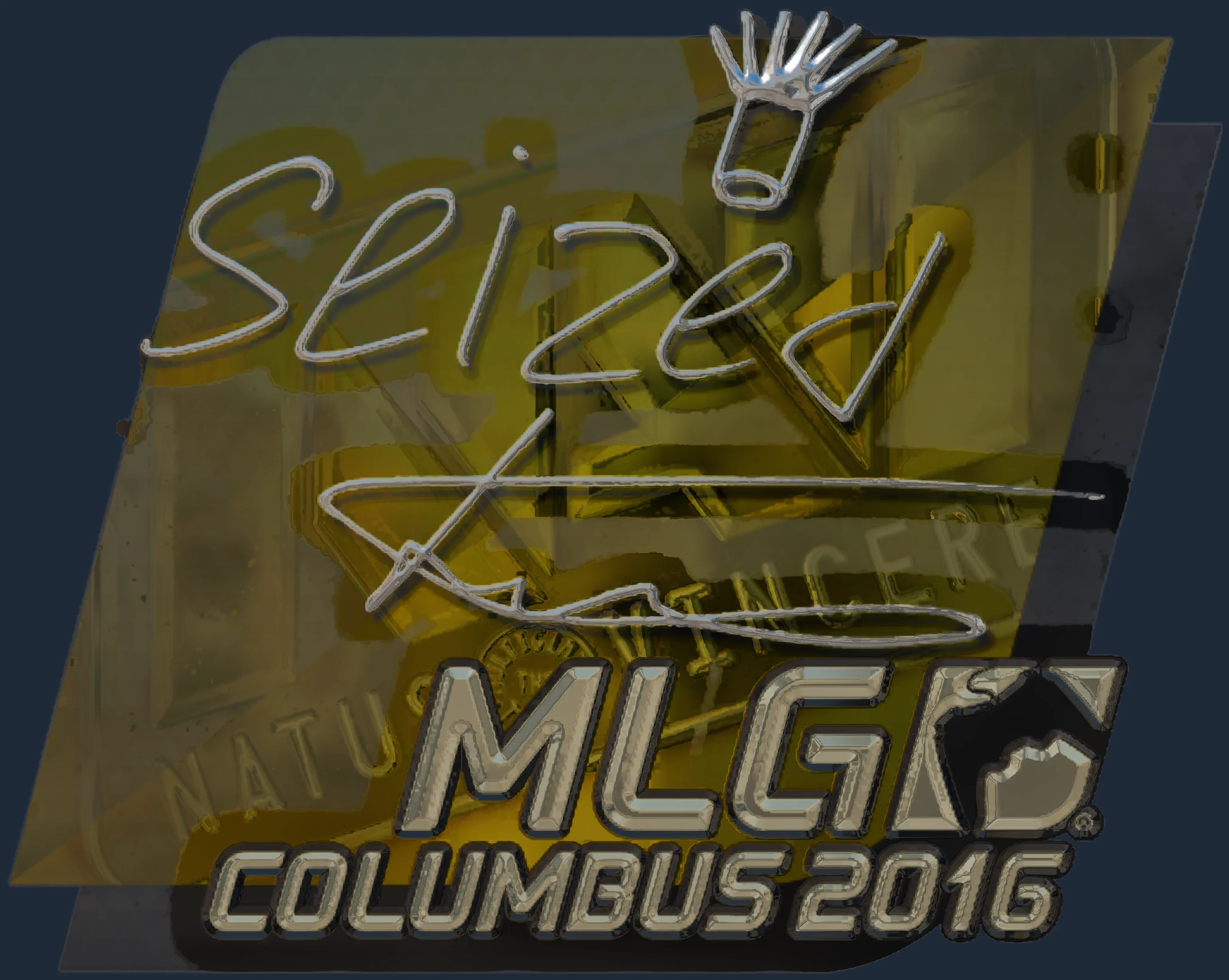 Sticker | seized (Foil) | MLG Columbus 2016 Image
