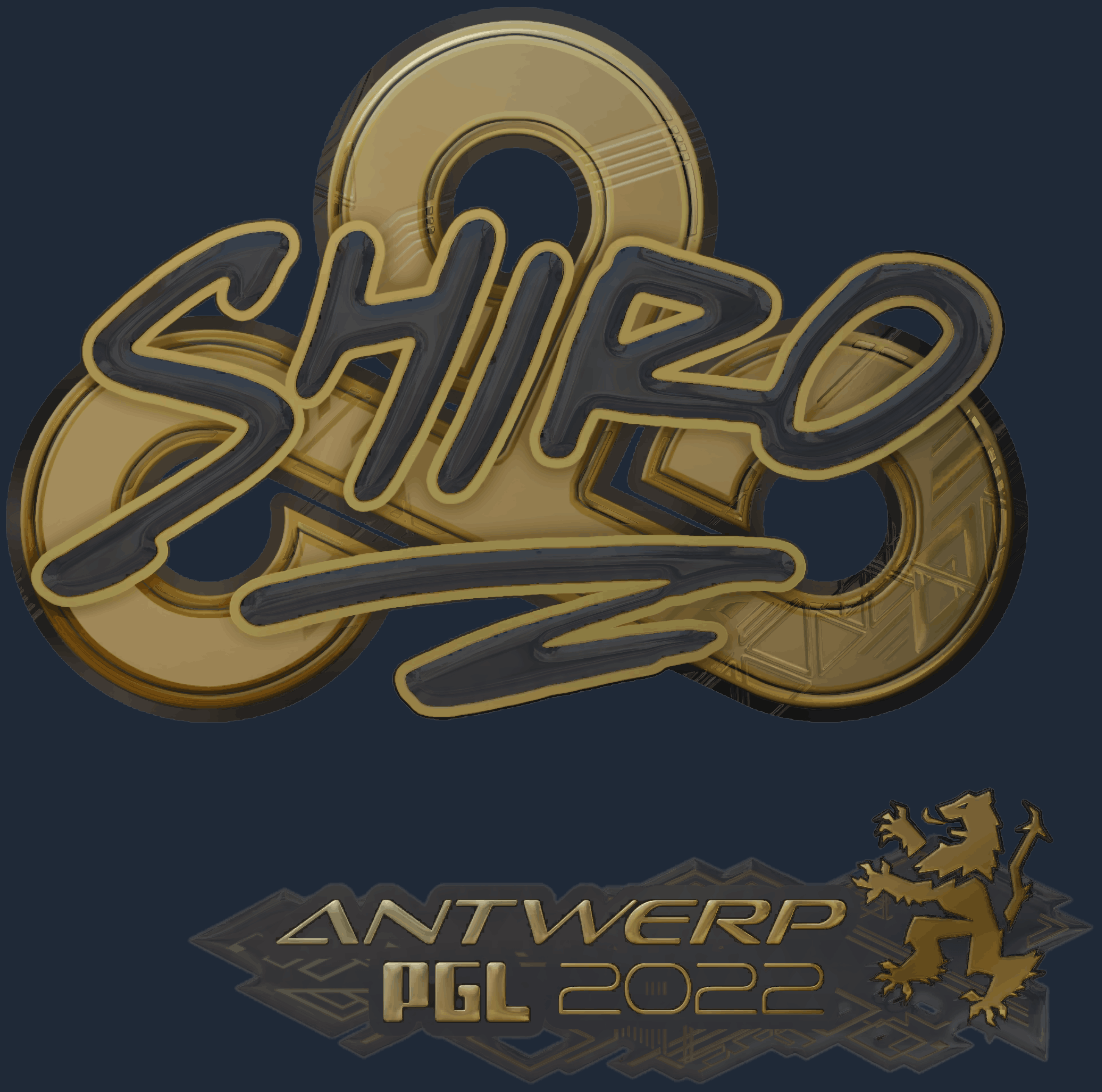 Sticker | sh1ro (Gold) | Antwerp 2022 Image