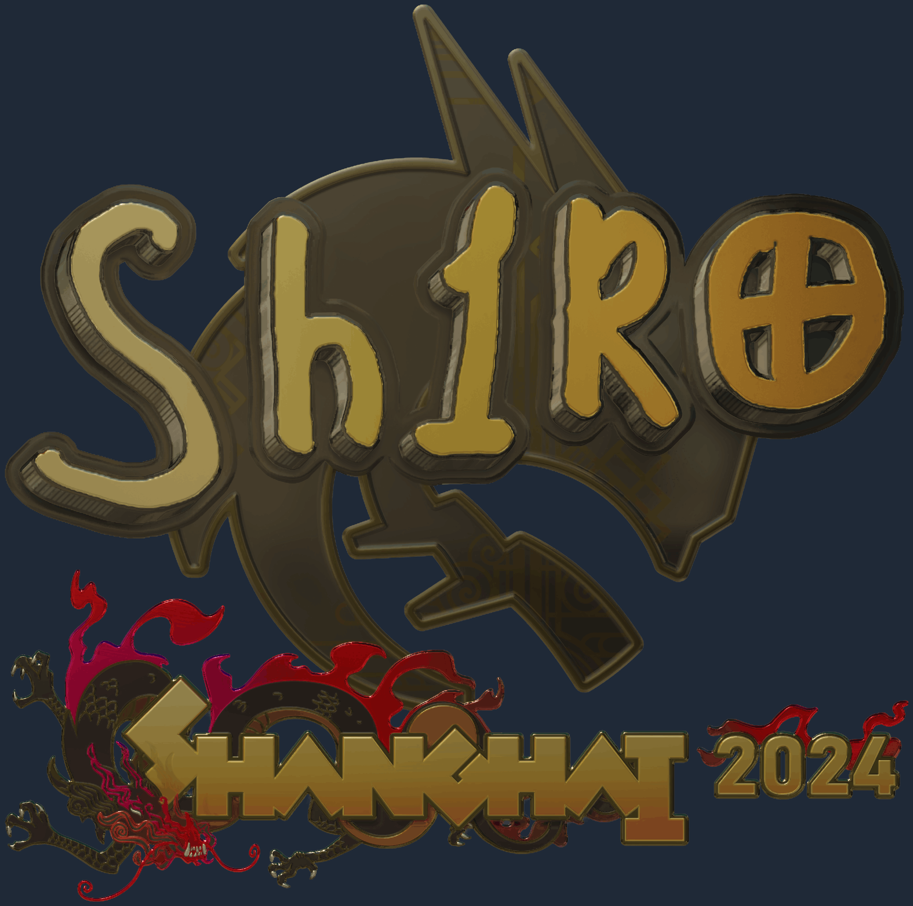 Sticker | sh1ro (Gold) | Shanghai 2024 Image
