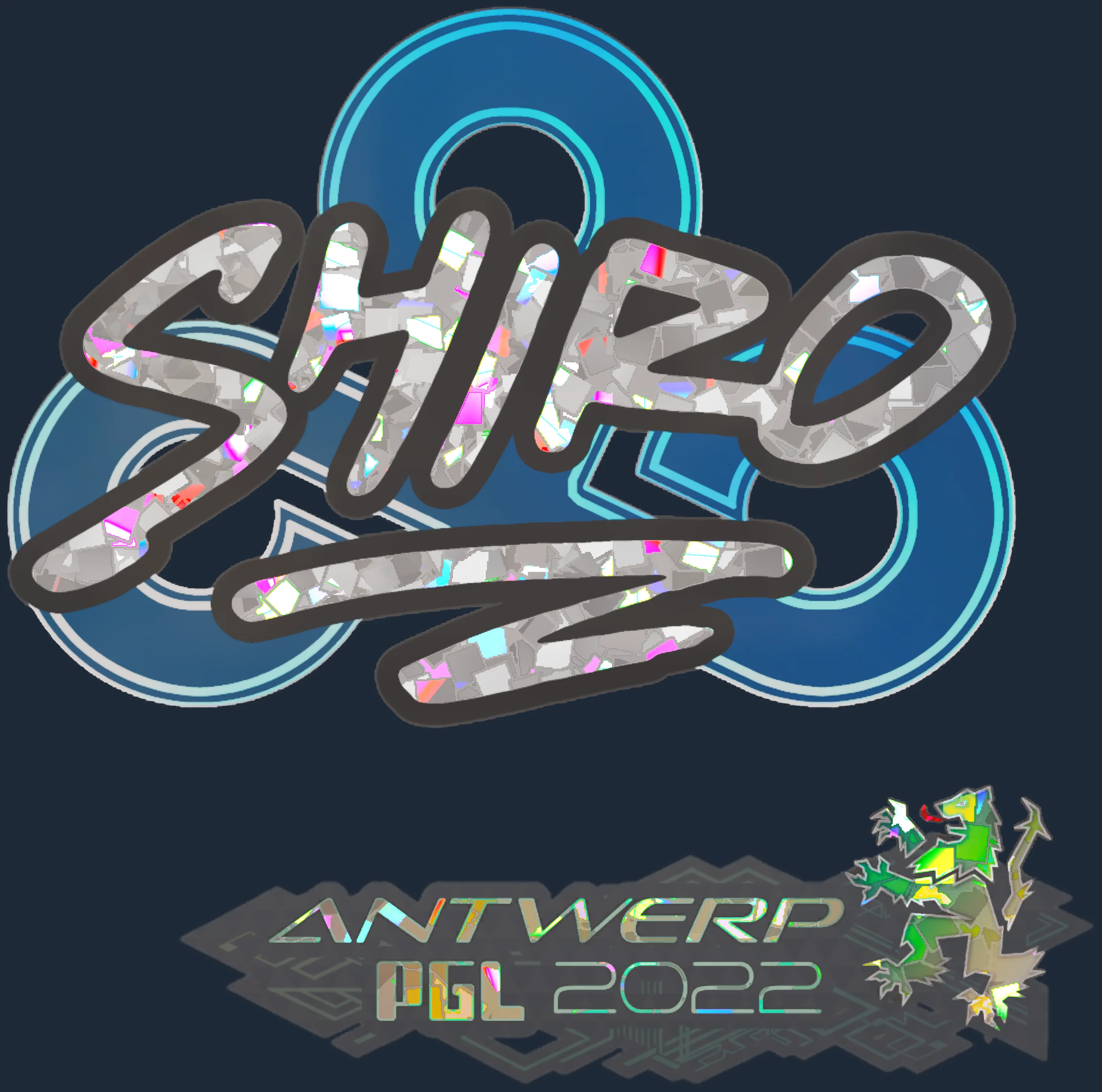 Sticker | sh1ro (Glitter) | Antwerp 2022 Image