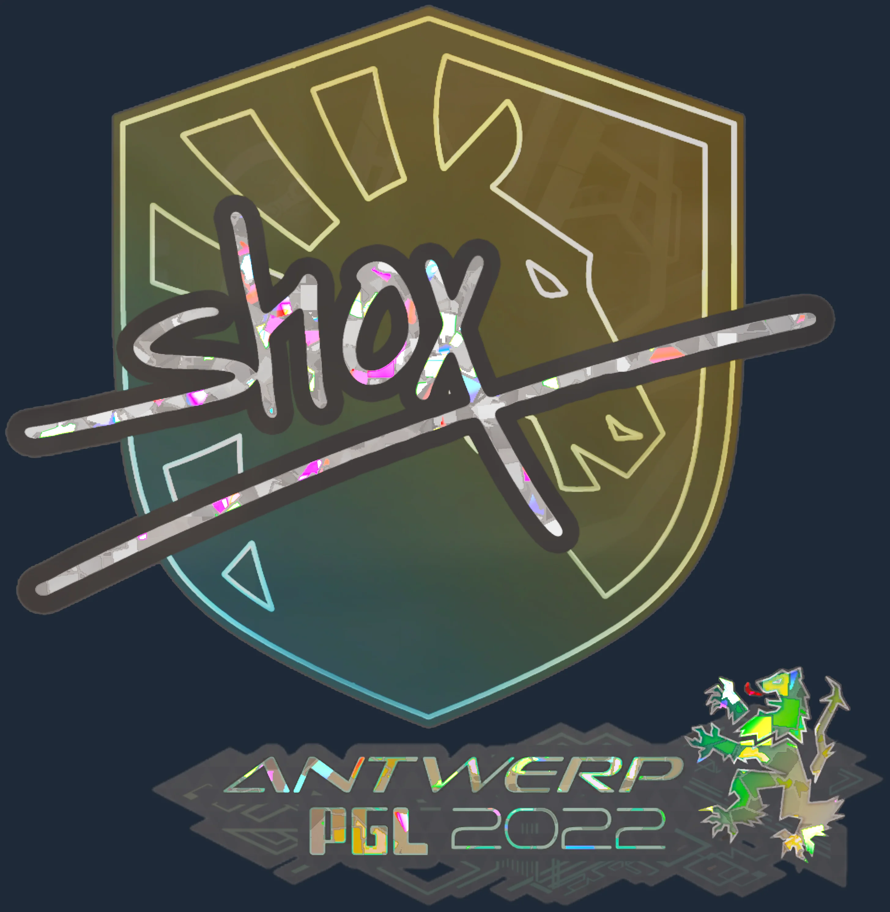 Sticker | shox (Glitter) | Antwerp 2022 Image