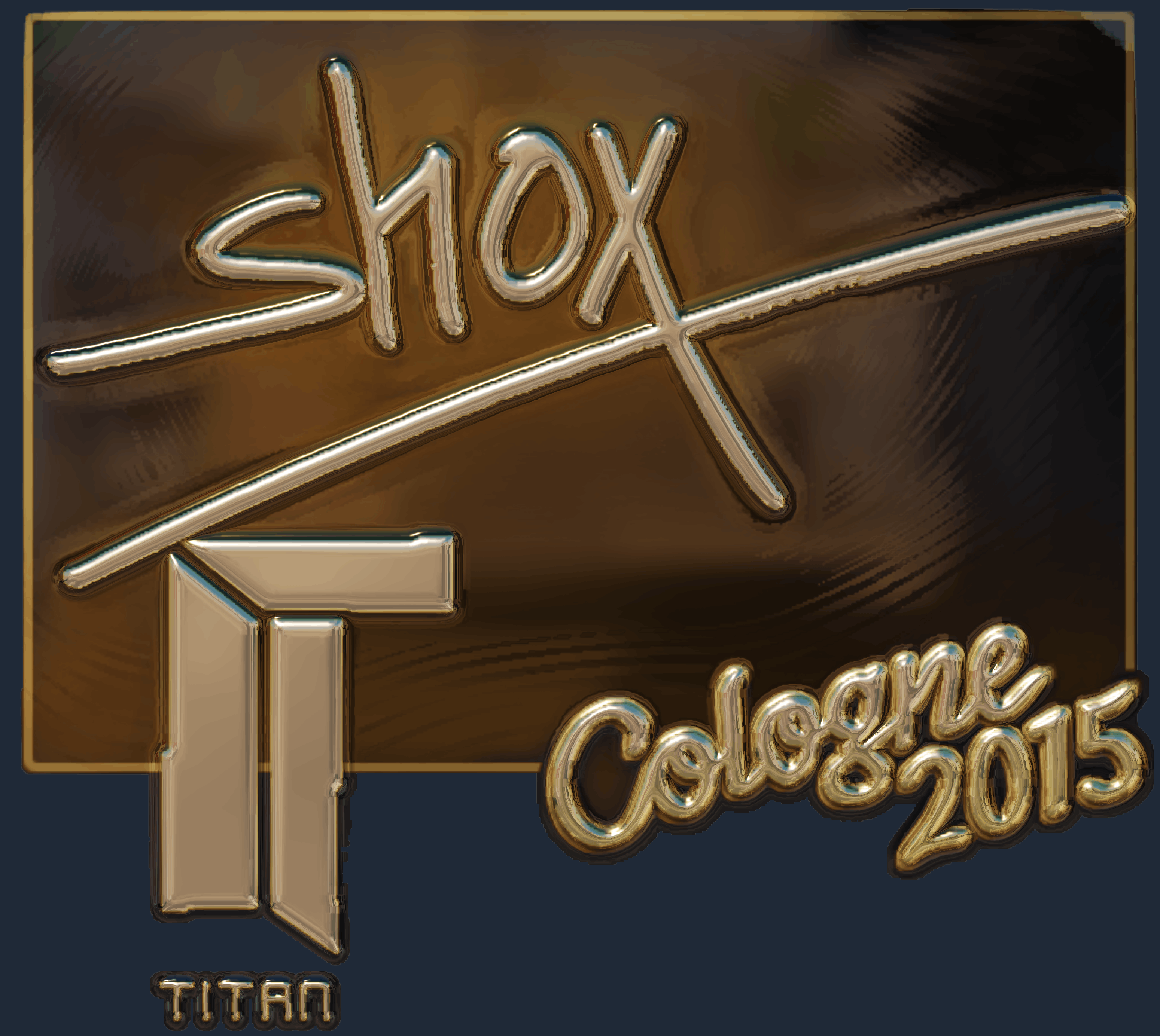 Sticker | shox (Gold) | Cologne 2015 Image