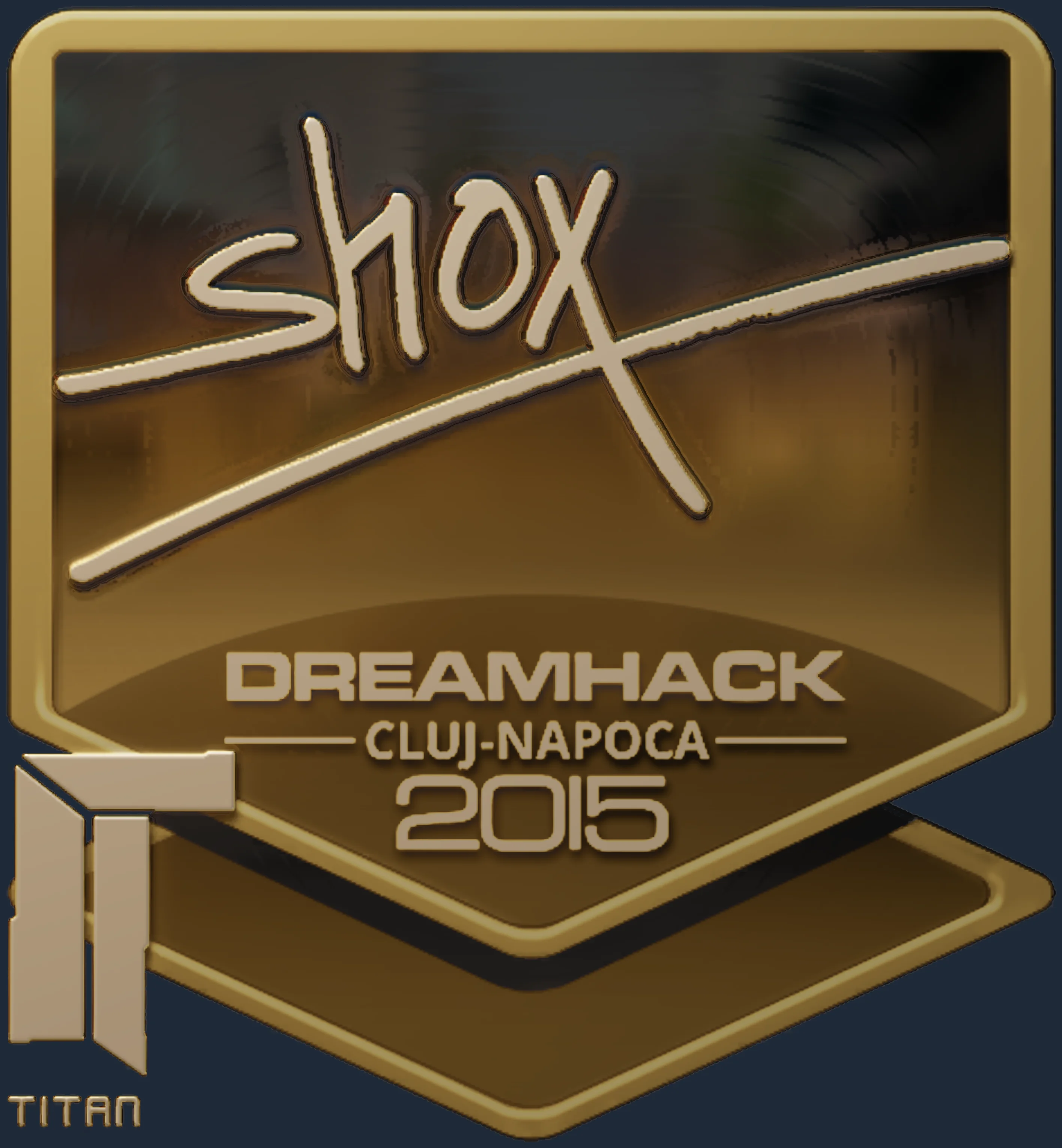 Sticker | shox (Gold) | Cluj-Napoca 2015 Image