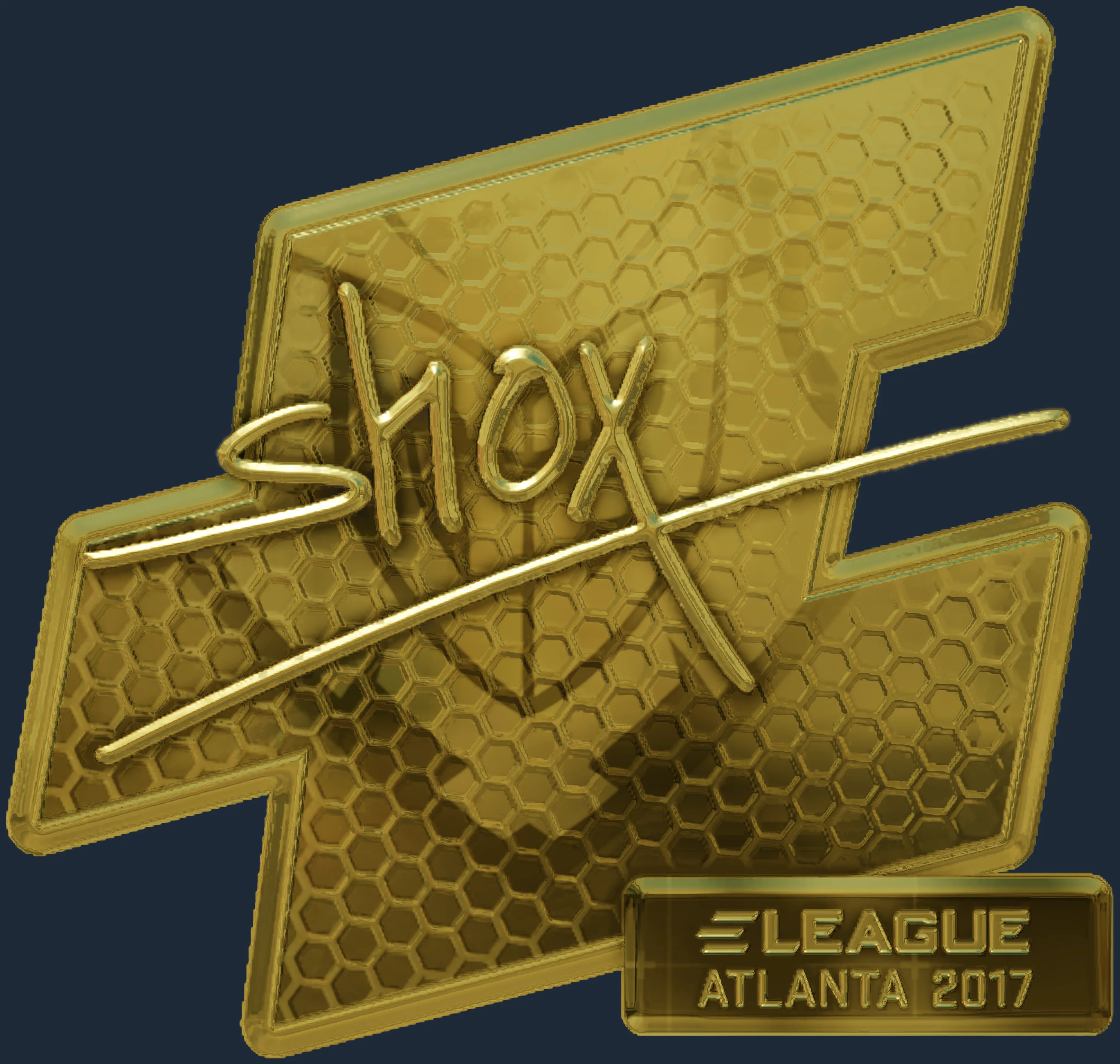 Sticker | shox (Gold) | Atlanta 2017 Image