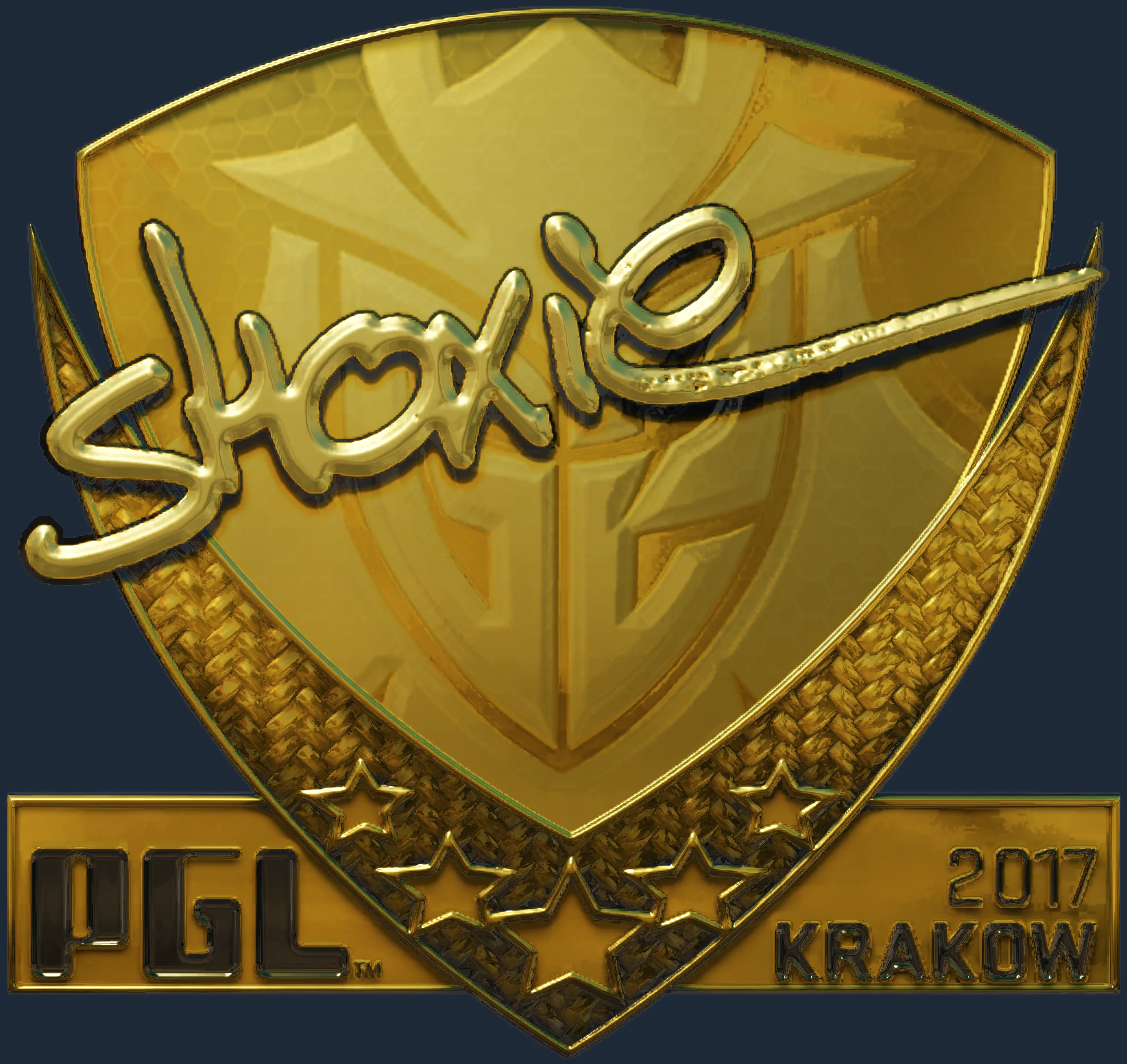 Sticker | shox (Gold) | Krakow 2017 Image