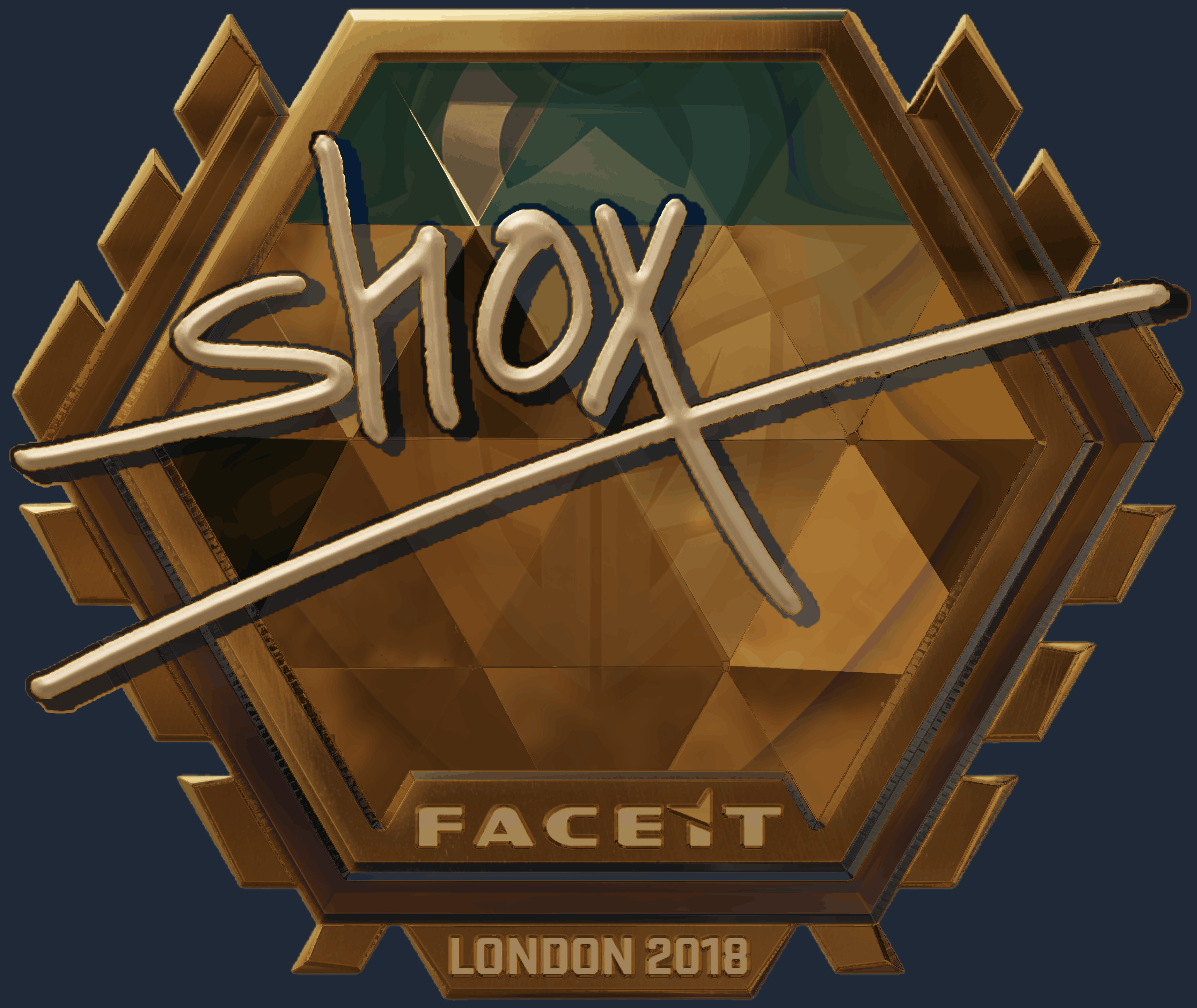 Sticker | shox (Gold) | London 2018 Screenshot