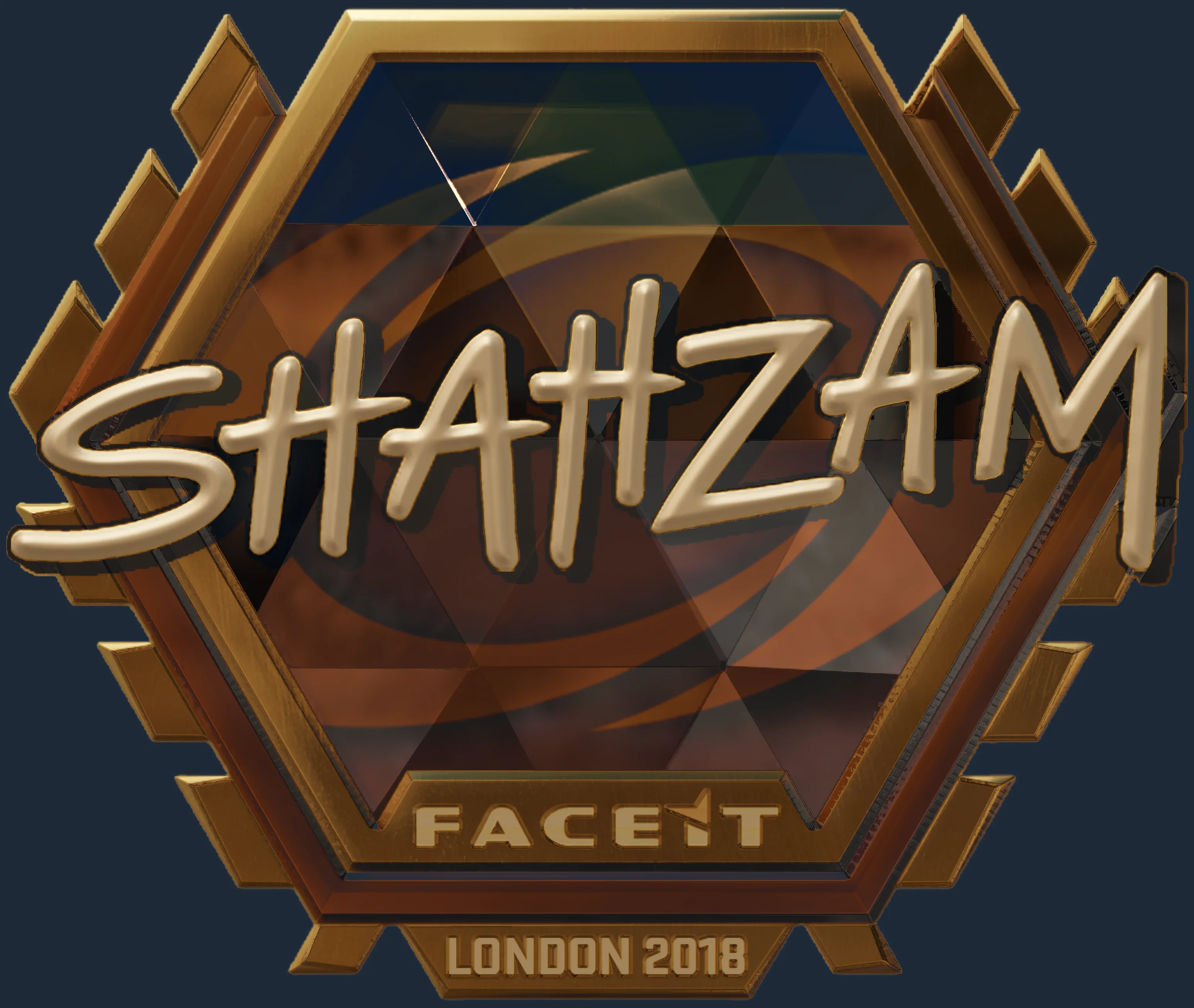 Sticker | ShahZaM (Gold) | London 2018 Image