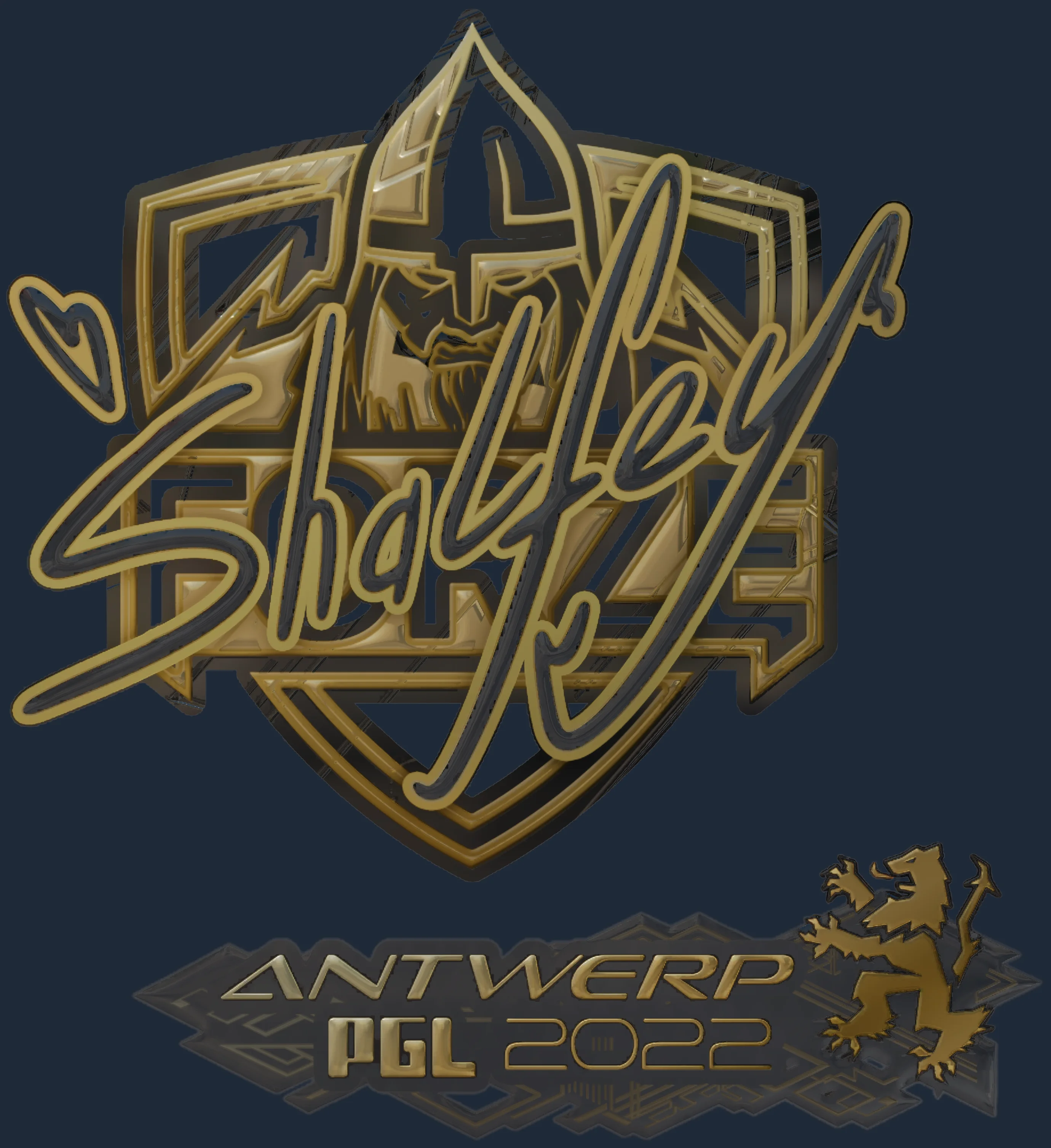 Sticker | shalfey (Gold) | Antwerp 2022 Image