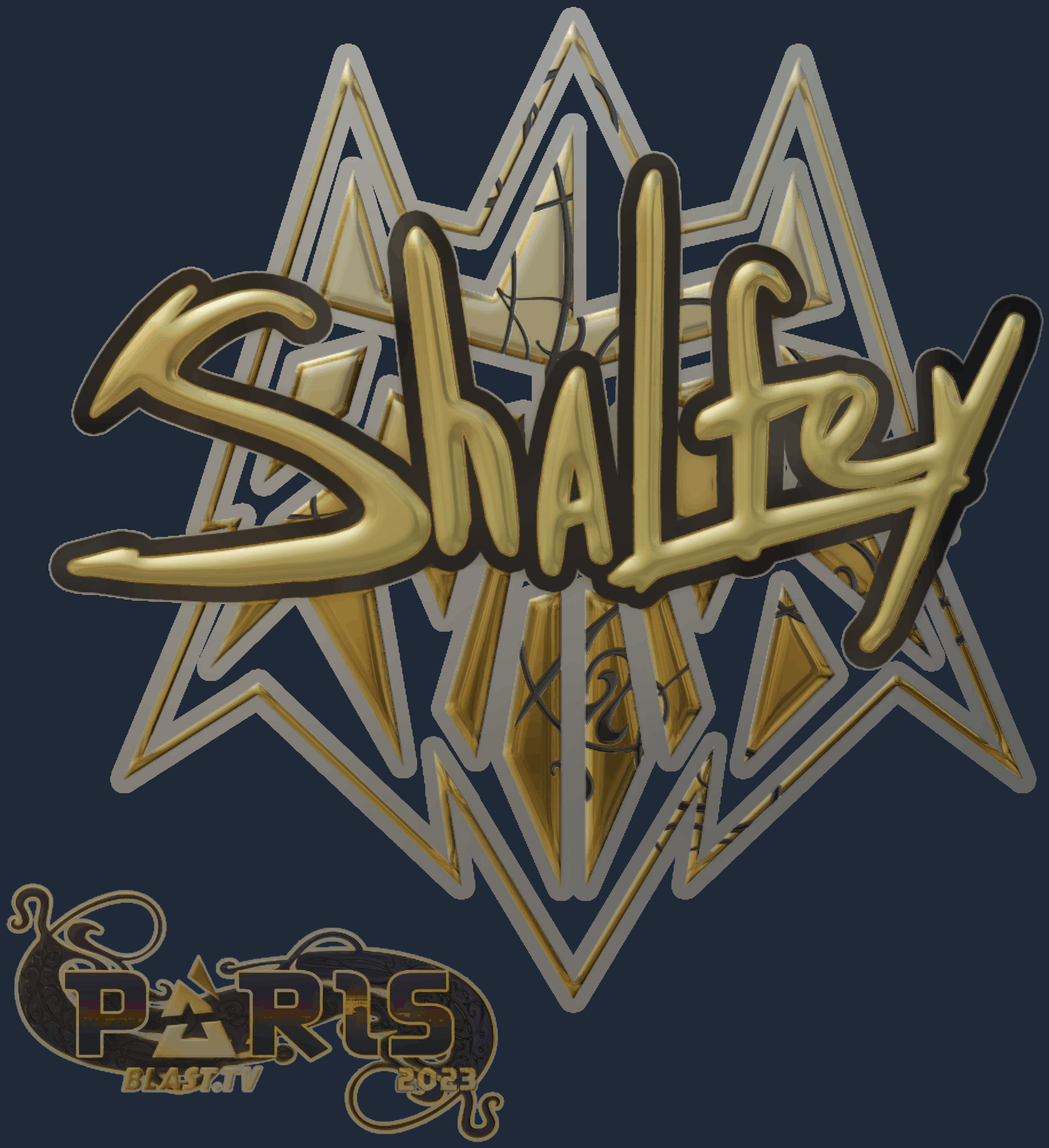 Sticker | shalfey (Gold) | Paris 2023 Screenshot